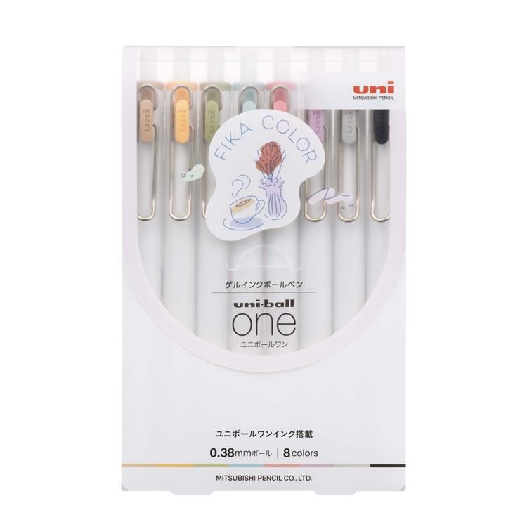 Uni Ball One Gel Ink Pen 0.38mm Fine Point - 8 Vibrant Color Set for Smooth Writing, Note Taking & Art Projects - Perfect for School, Office & Bullet Journaling
