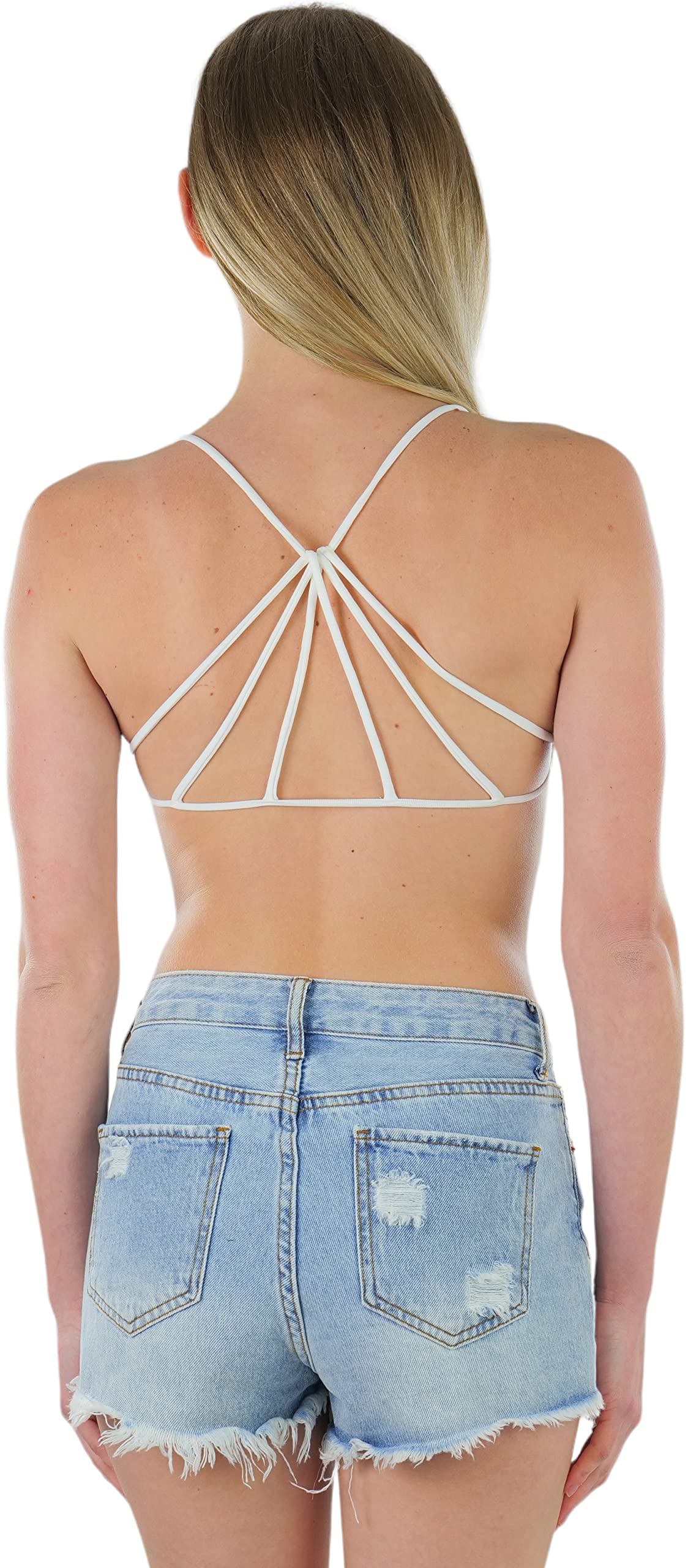 ToBeInStyle Women's Lightweight Wireless Bralette - Comfortable Lace Lounge Bra for Yoga, Sleep & Everyday Wear