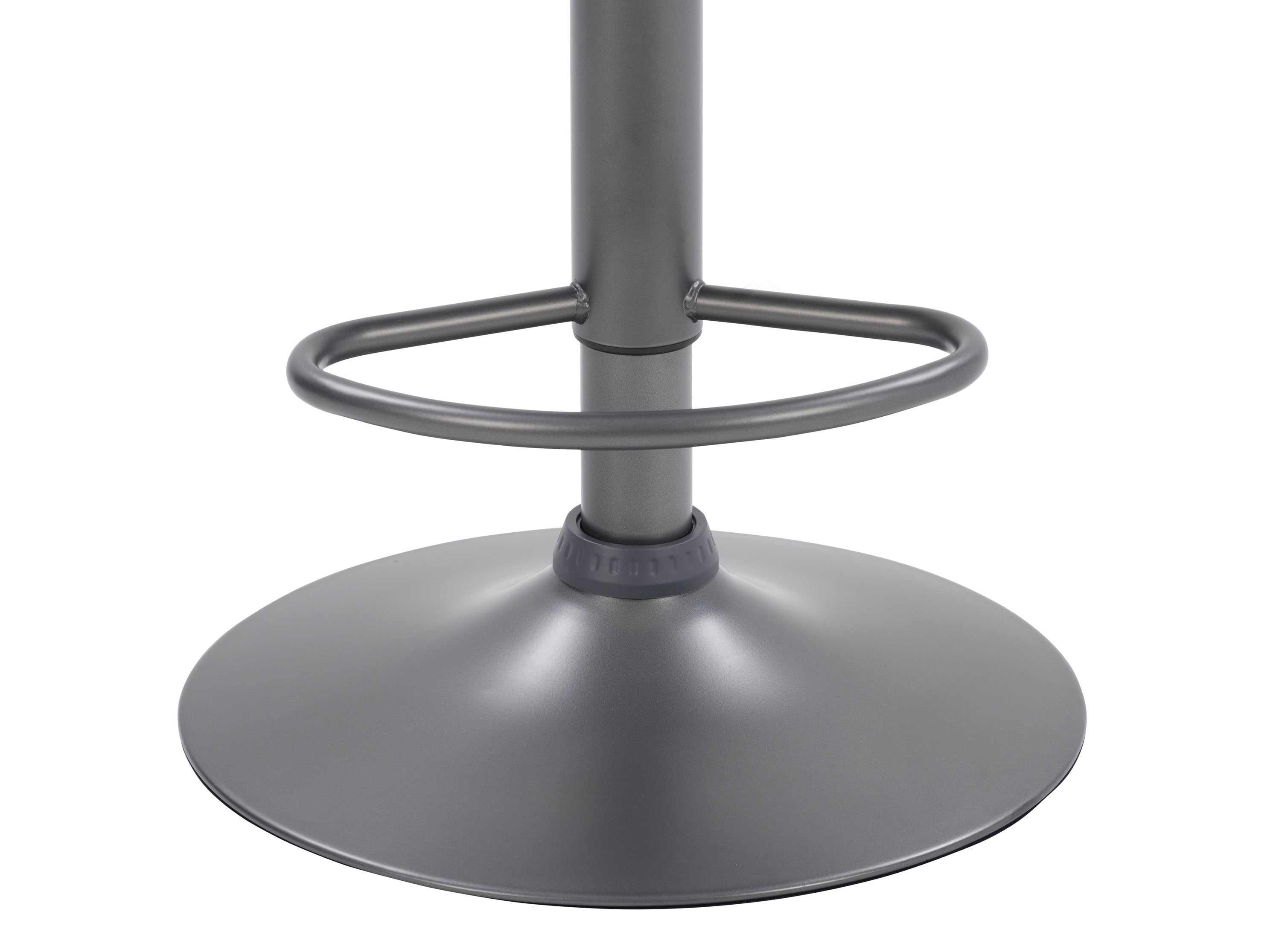 Dark Grey Swivel Bar Stools Set of 2 - Adjustable Height Counter Stools for Kitchen Island, Breakfast Bar & Home Pub - Modern Industrial Style Barstools with Comfortable Padded Seat