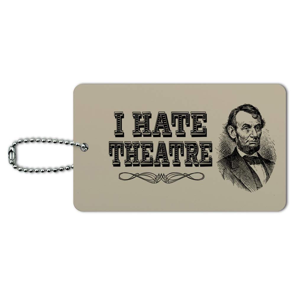 Funny Abe Lincoln Luggage Tag - Vintage Theatrical Design Suitcase ID Card for Carry-On Bags | Perfect for Travel, Business Trips & Themed Events