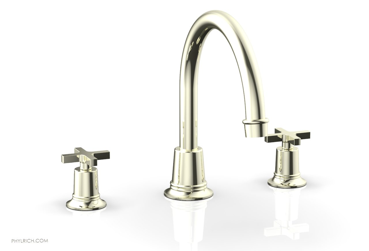 HEX MODERN Deck Tub Set with Cross Handles - 42