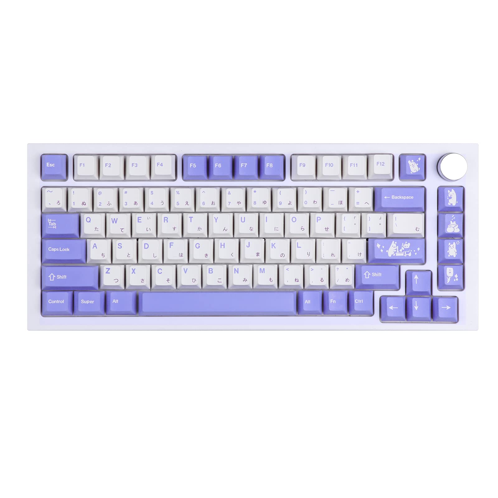 EPOMAKER Bunny 134-Key PBT Keycaps for Mechanical Keyboards - Gaming & Typing