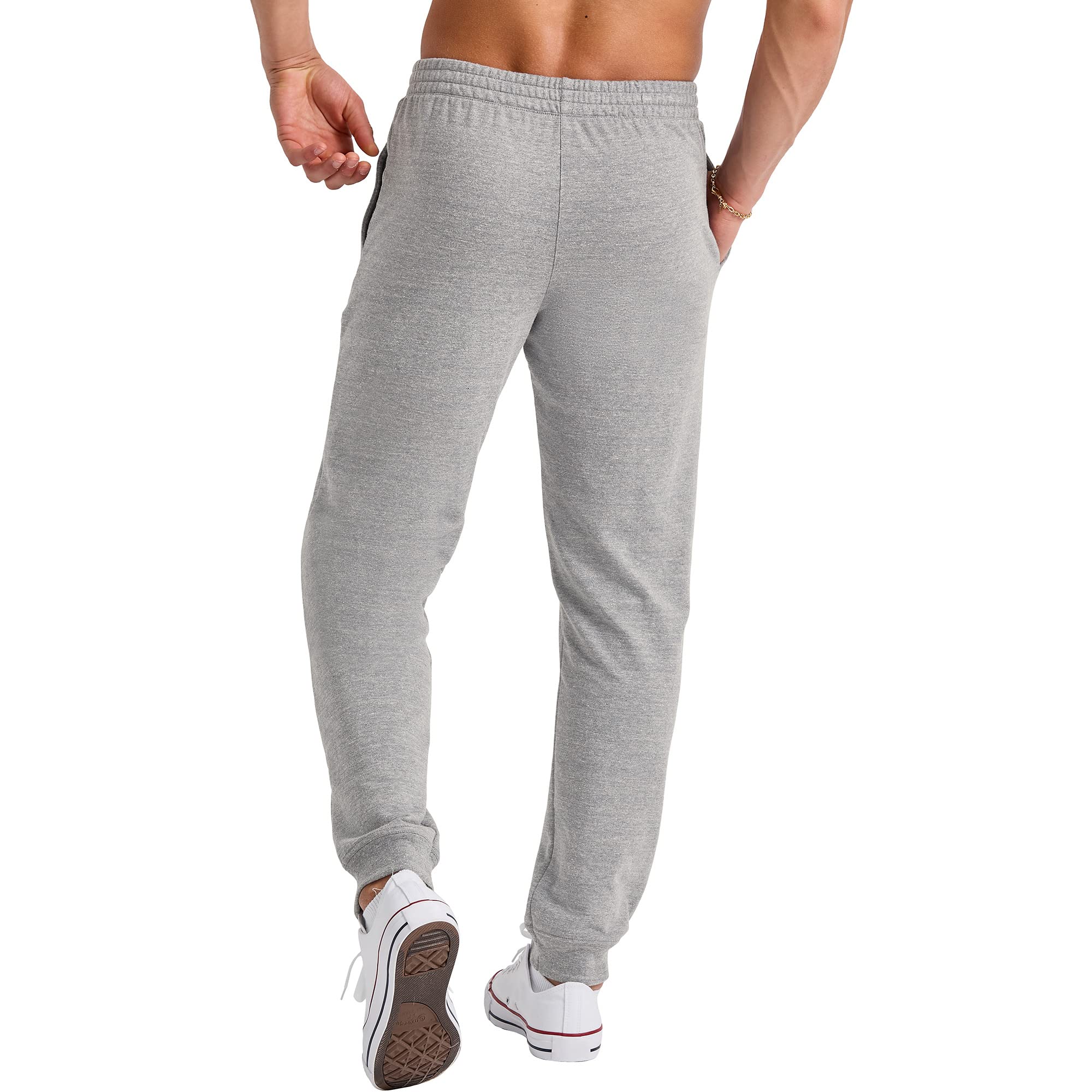 Hanes Men's French Terry Jogger Pants with Pockets - Comfortable Casual Lounge Pants for Men, Workout, Running, and Home Wear