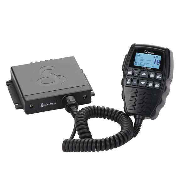 Cobra 75 All Road AM/FM CB Radio - Compact & Powerful Trucker's Communication Device for Long-Haul Driving & Emergency Roadside Use
