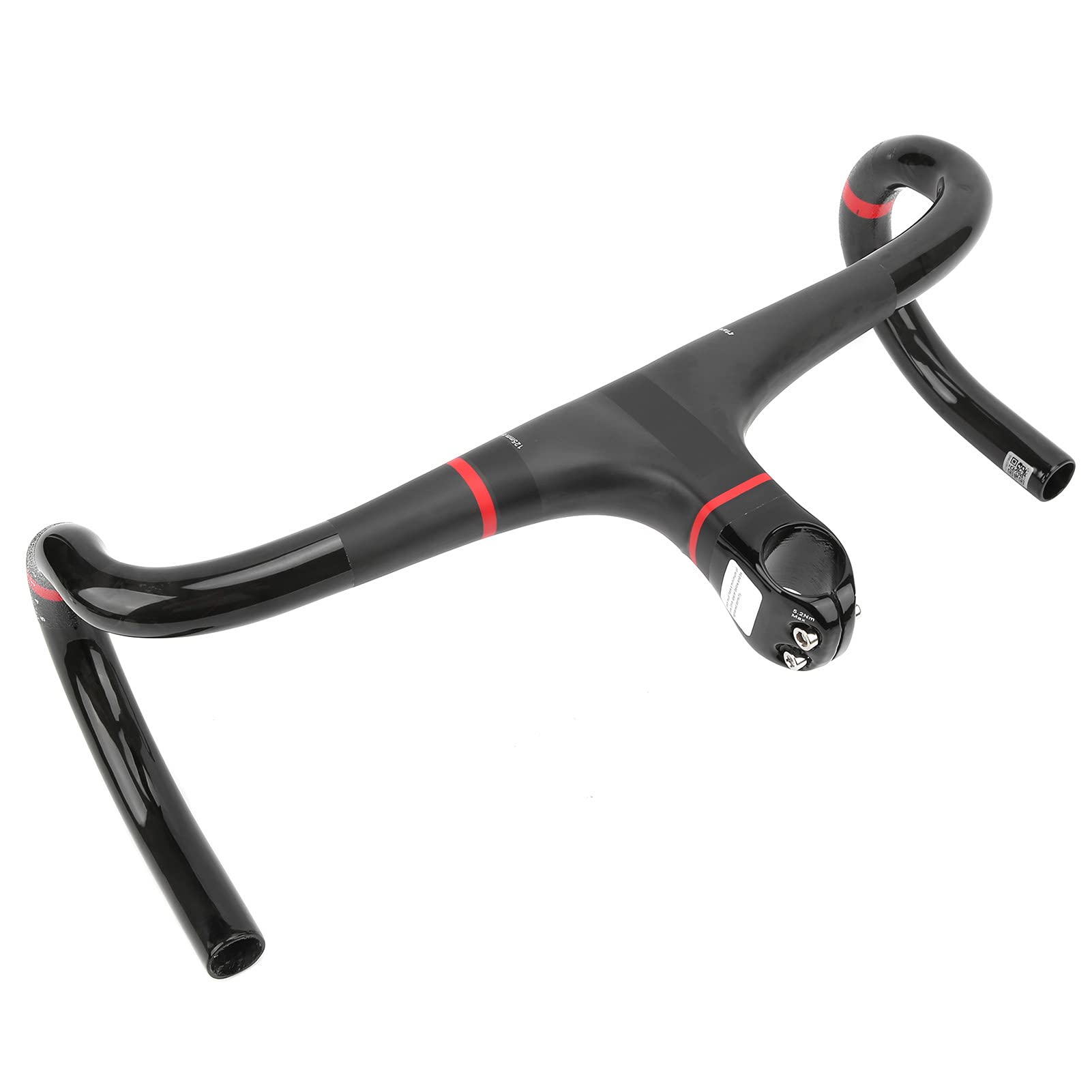VGEBY 420x100mm Carbon Fiber Road Bike Handlebar with Stem - Lightweight & Durable Bicycle Handlebar for Road Cycling, Racing & Commuting