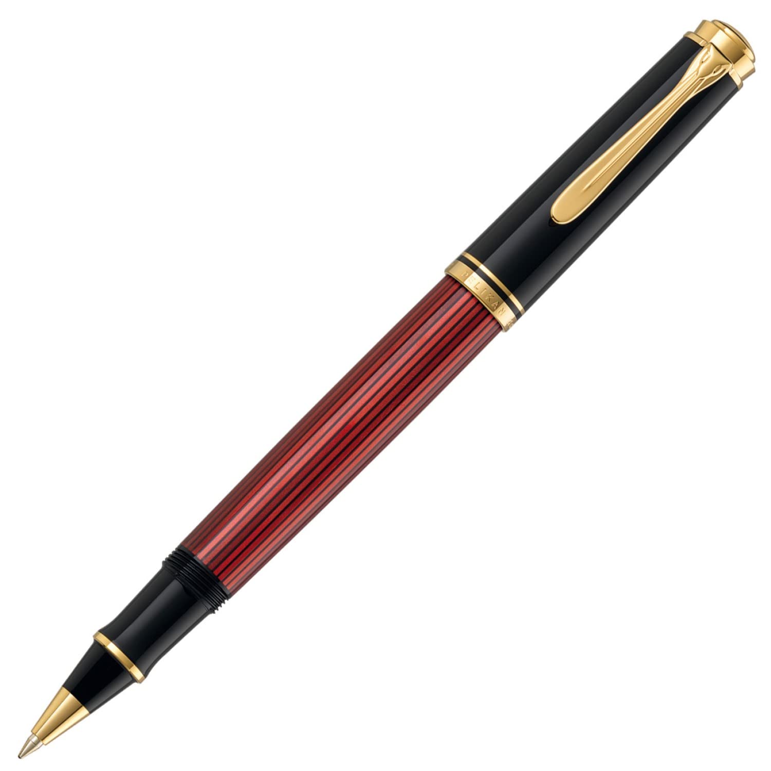 Pelikan Premium R400 Rollerball Pen - Black/Red Ink Fine Point Writing Instrument for Professionals & Students - Perfect for Office, School & Gift Giving