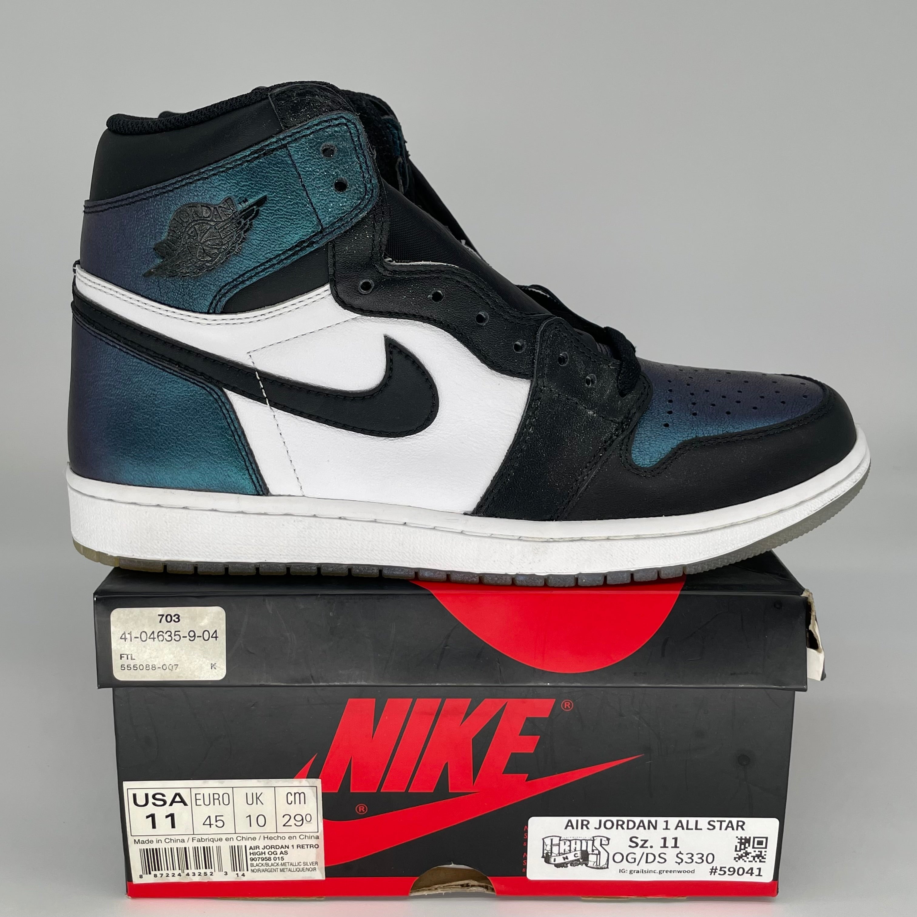 AIR JORDAN 1 ALL STAR Basketball Shoes Men's Size 11 - Style 907958-015 | Retro High Top Sneakers for NBA Games & Street Fashion