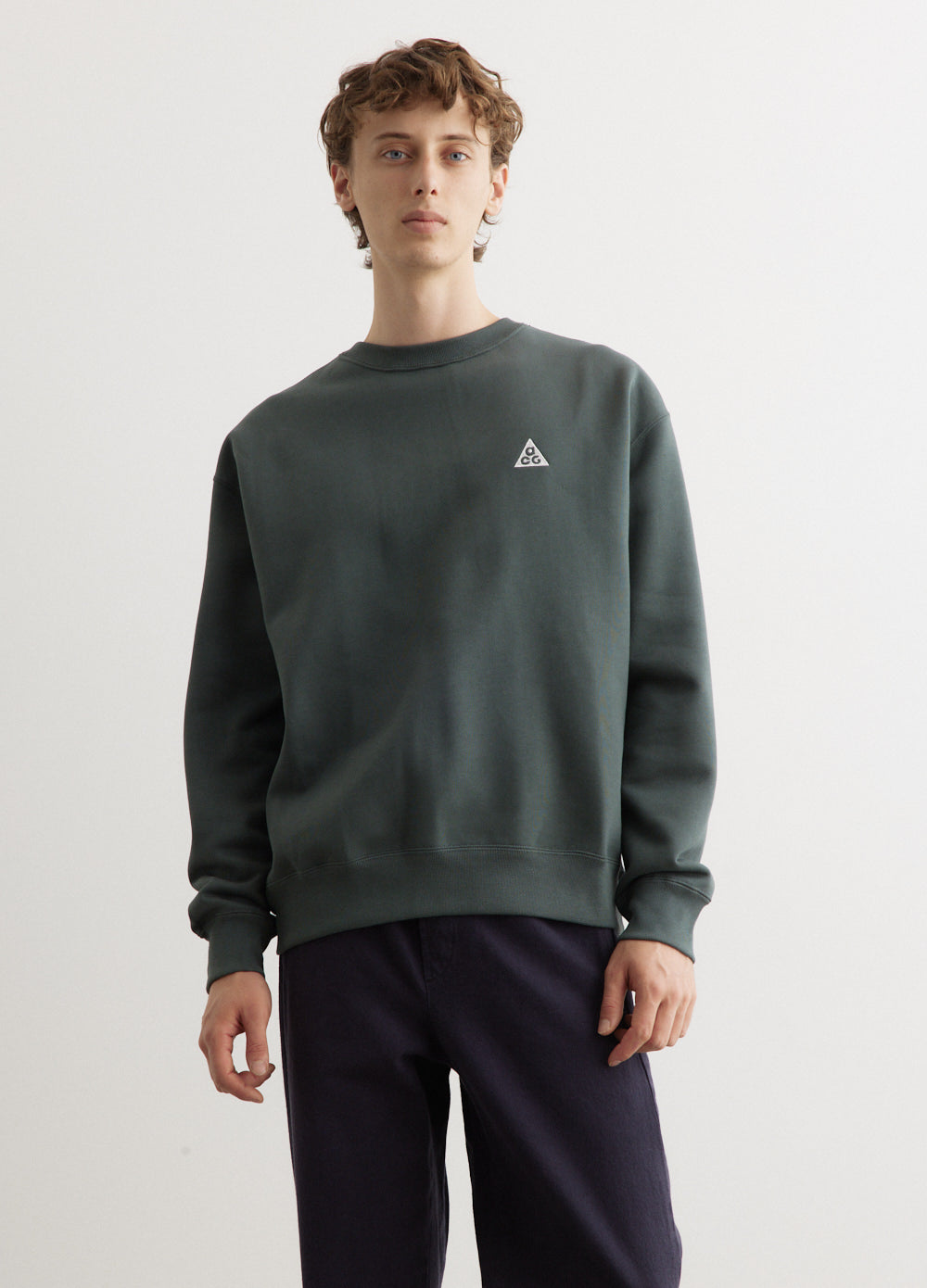 ACG Therma FIT Fleece Crewneck Sweatshirt for Men - Warm Winter Pullover for Outdoor Hiking, Camping & Cold Weather Activities