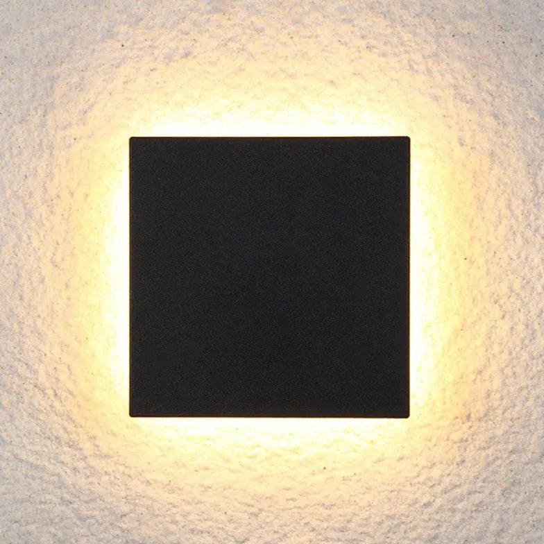Round Outdoor Wall Light LED - Weatherproof IP65, Dusk to Dawn Sensor, 12W Energy Saving, Black Matte Finish - Perfect for Porch, Patio, Garden, and Garage Lighting