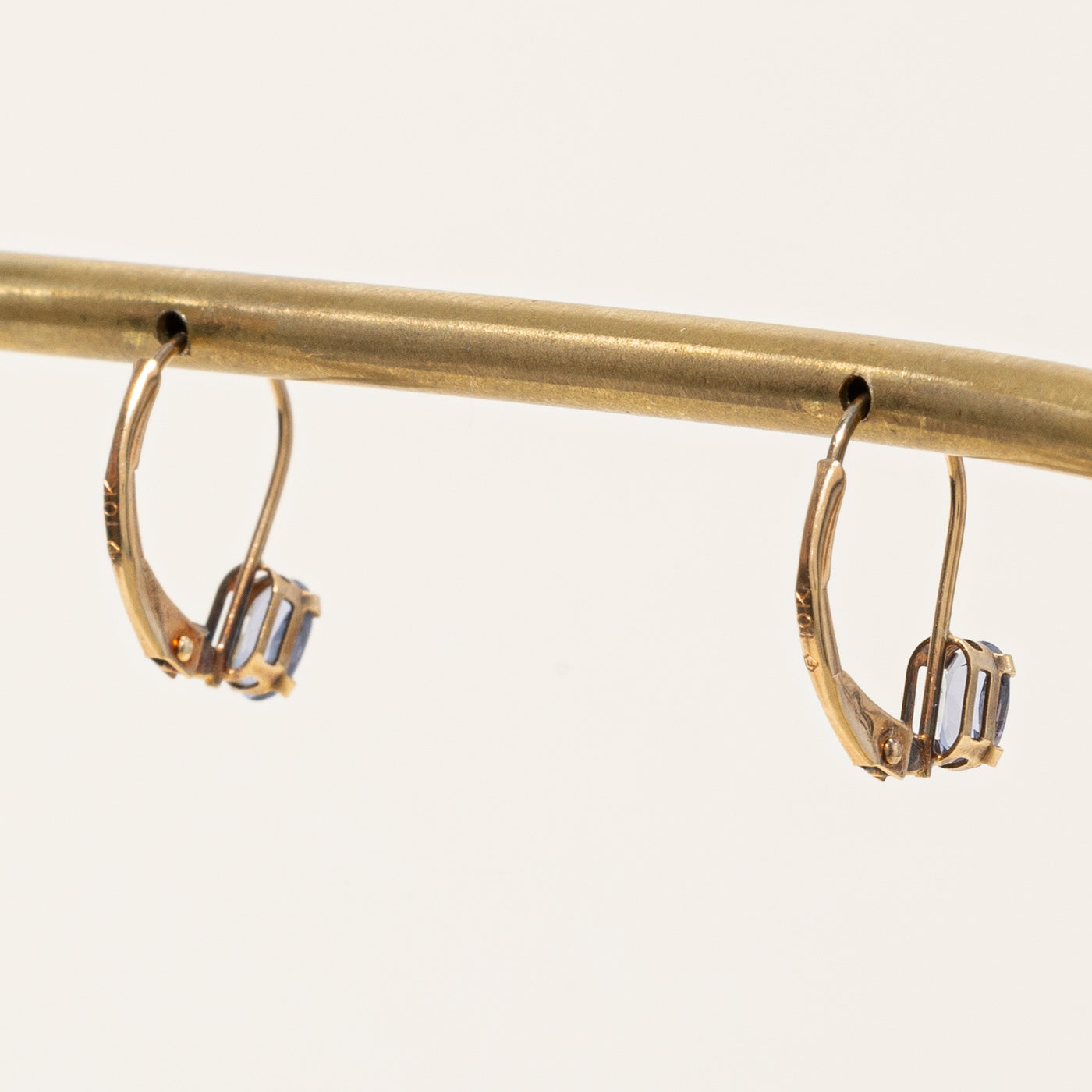 Iolite Lever Back Earrings | 0.30ctw Genuine Gemstone Jewelry | Elegant Dangle Earrings for Women | Perfect for Weddings, Parties & Evening Events