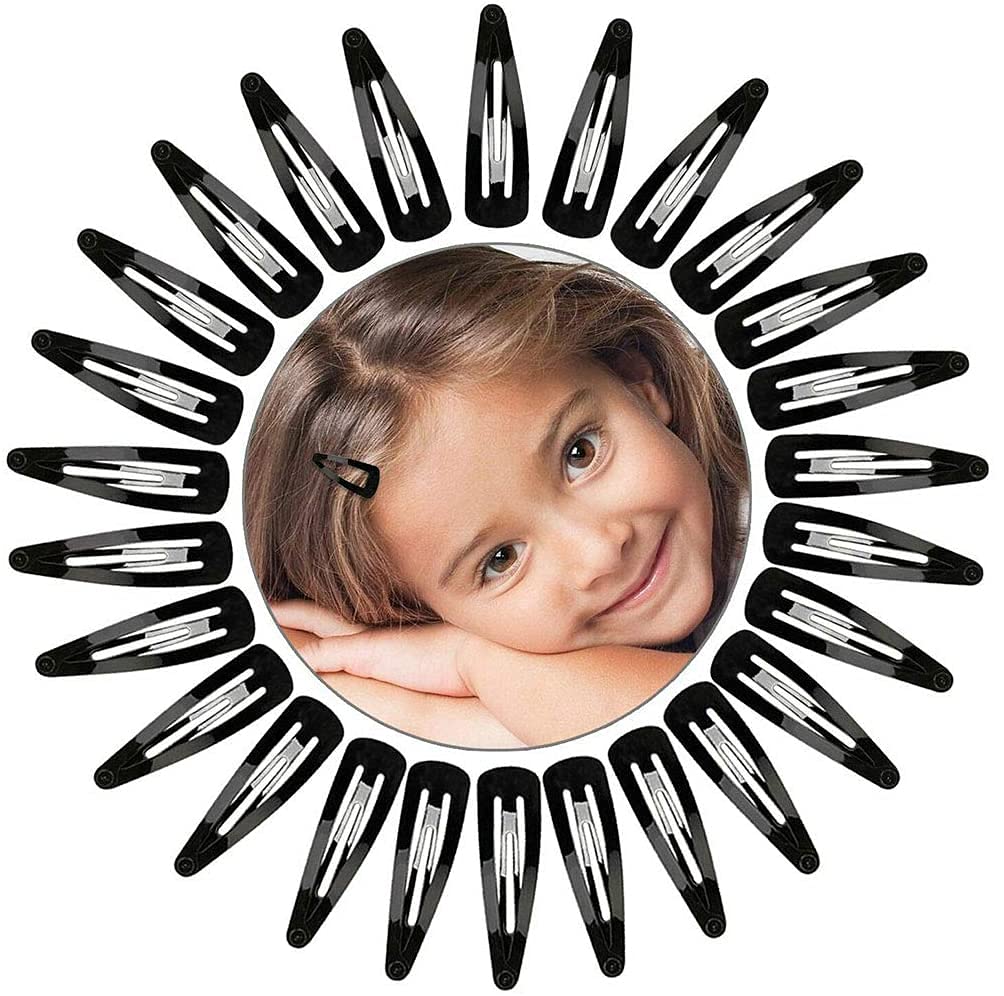 Barakath No Slip Snap Hair Clips for Women, Girls & Toddlers - 48 Pack Metal Hair Barrettes - Perfect for School, Work & Everyday Hairstyles