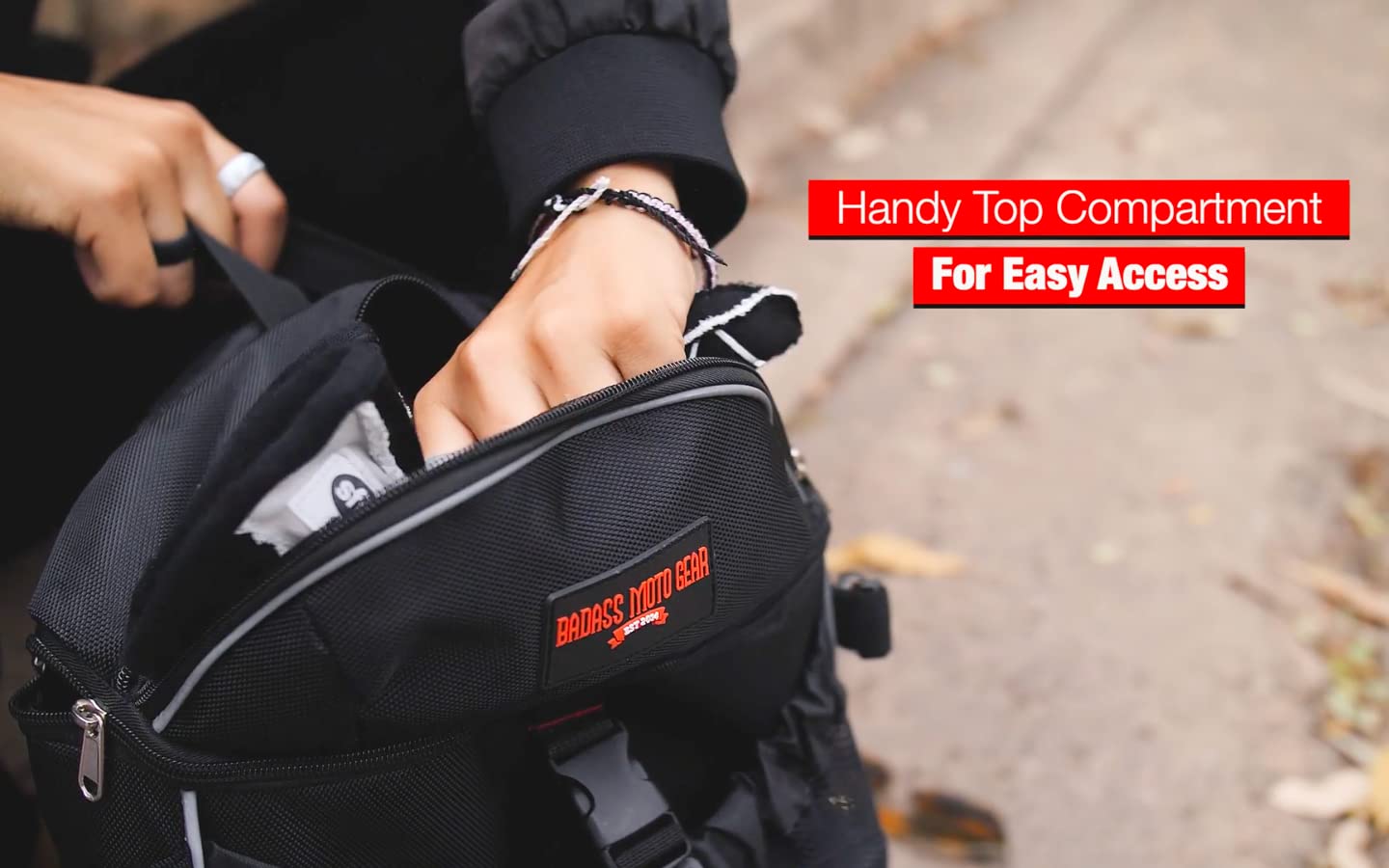 Badass Moto Motorcycle Helmet Backpack - Compact Helmet Holder & Travel Bag for Bikers - Airline Approved Motorcycle Gear - Perfect for Commuting, Road Trips & Adventure Riding