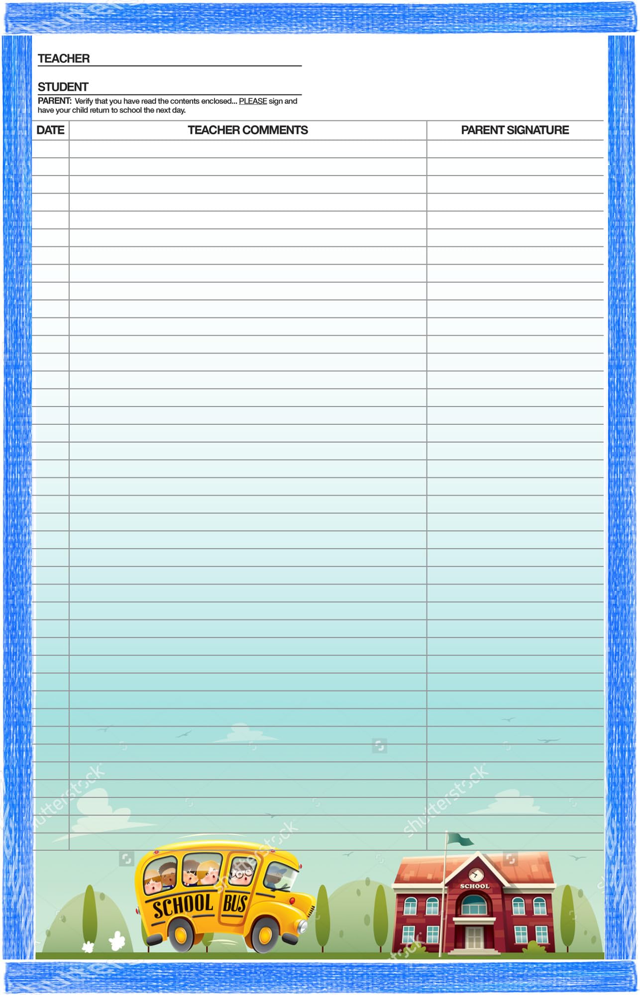 Hammond & Stephens Kids at Work School & Homework Envelopes - 10x15 Inch Blue Envelopes, Pack of 100 - Perfect for School Projects, Homework Organization & Classroom Supplies