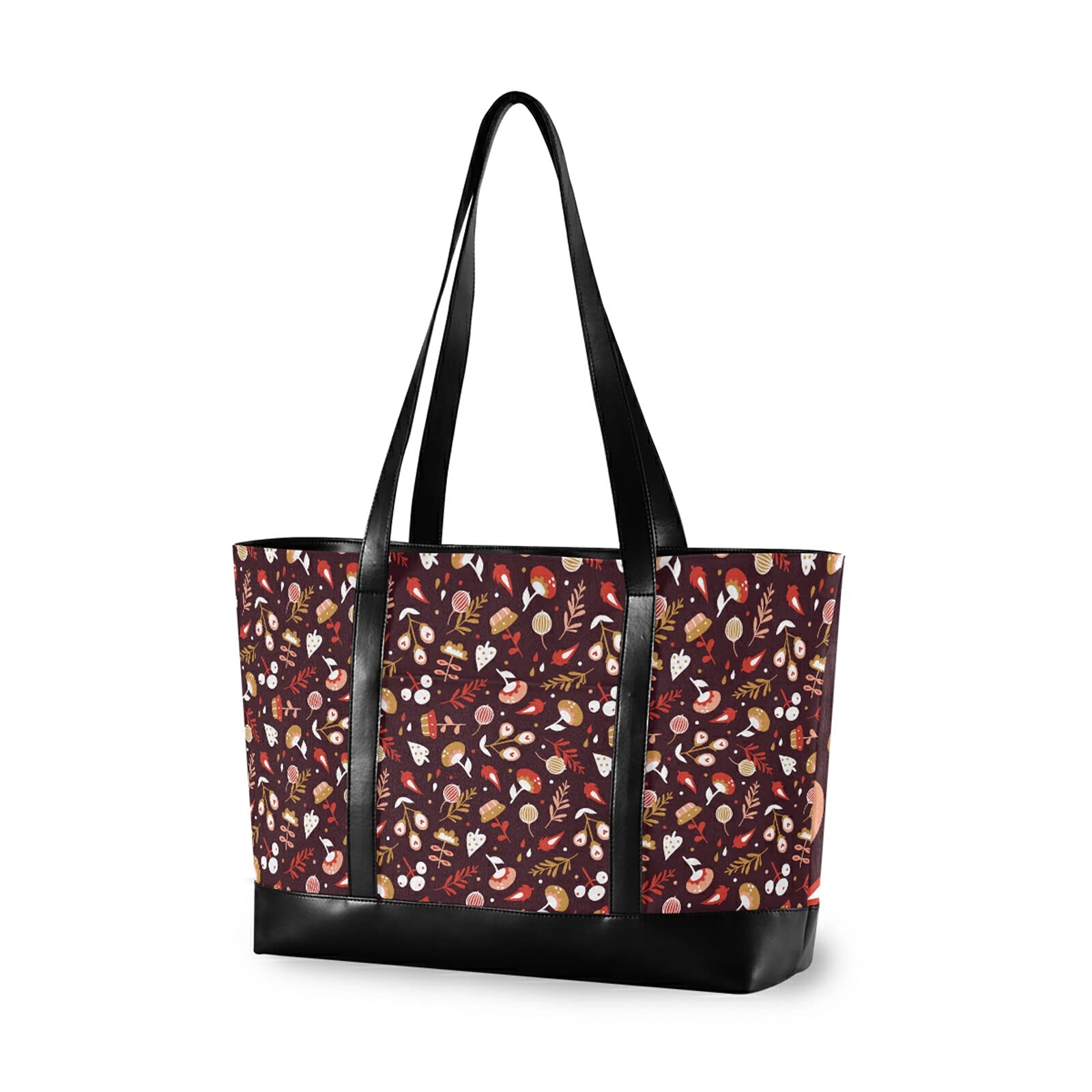 Stylish Large Canvas Laptop Tote Bag for Women - Durable Work Shoulder Bag & Messenger Purse - Perfect for Office, Business Travel & Daily Commute