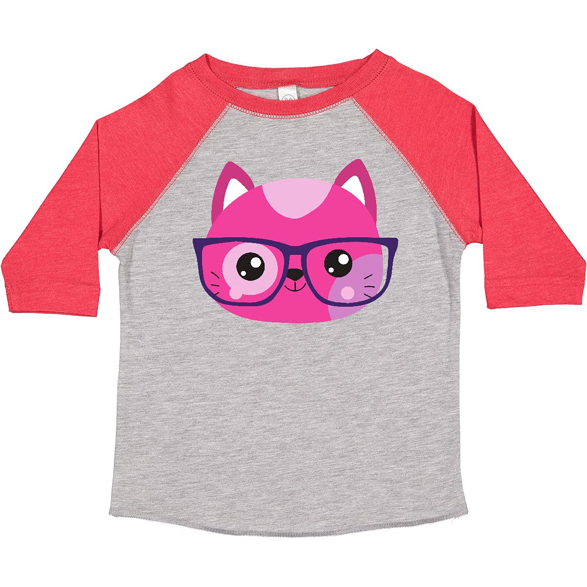 Hipster Cat with Glasses Graphic T-Shirt for Toddlers & Kids | Cute Kitten Apparel for Casual Wear & Playtime