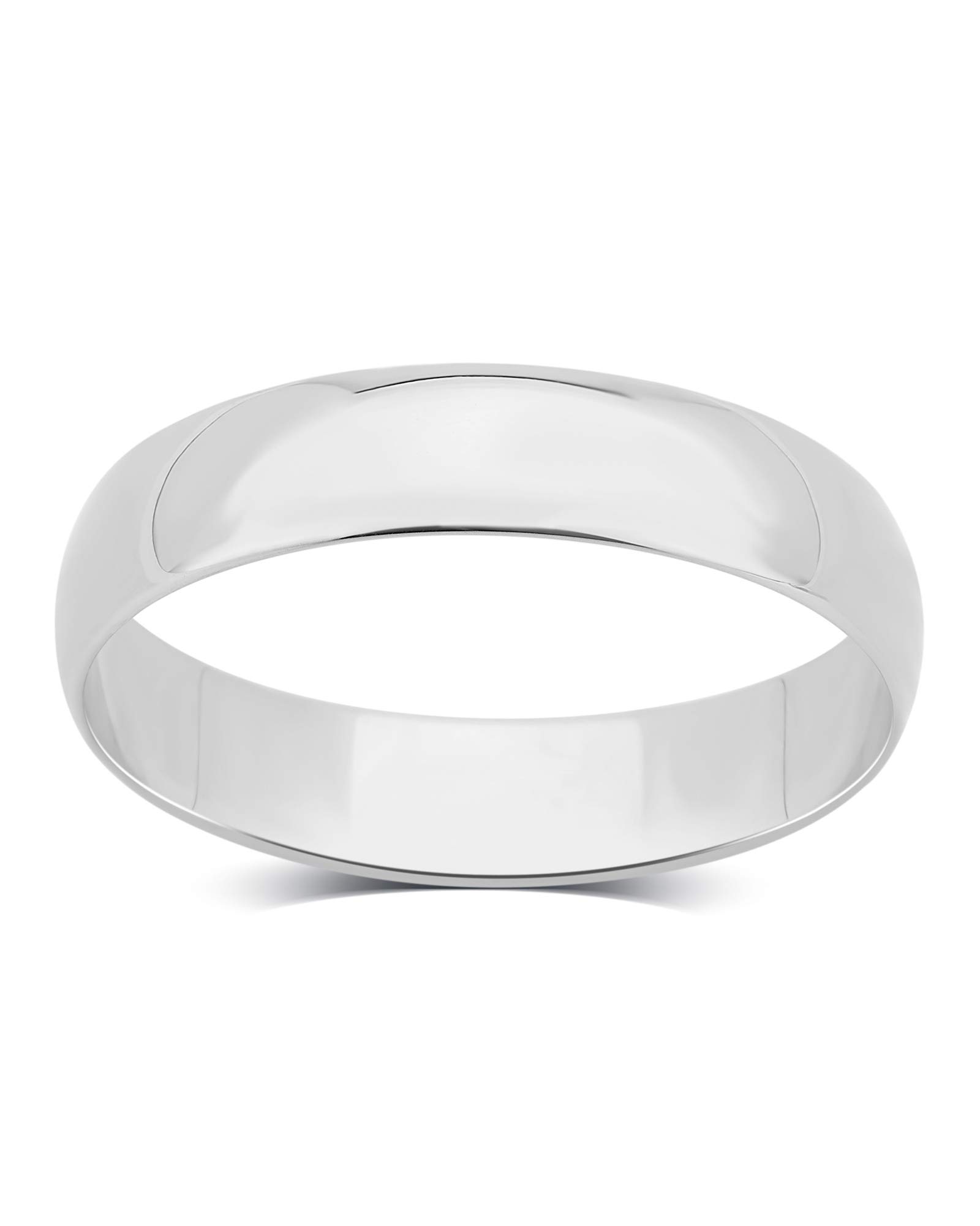 10K Solid Gold Comfort Fit Wedding Band - 2MM to 8MM High Polished Unisex Ring for Men & Women | White Gold & Yellow Gold Options | Elegant Jewelry Gift for Anniversary, Engagement, or Proposal | Comes in Premium Gift Box