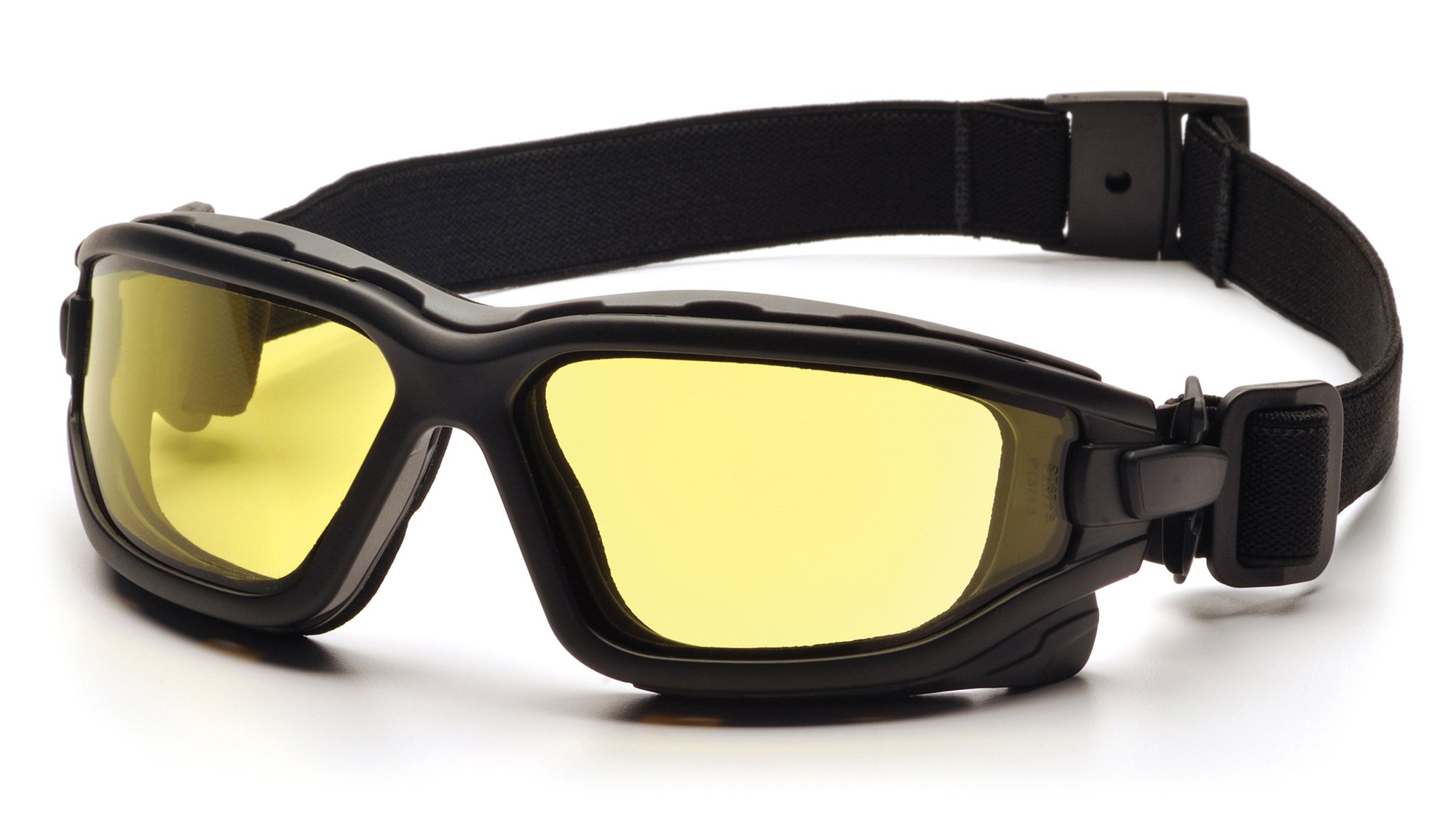 PYRAMEX I-Force Sporty Dual Pane Anti-Fog Safety Goggles - Black Frame with Clear Anti-Fog Lens for Cycling, Skiing, Motorcycling & Outdoor Sports