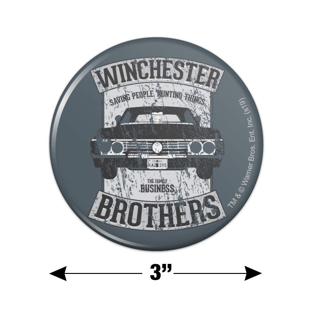 Supernatural Brother's Impala Car Fridge Magnet - Cool Kitchen & Office Decor for Fans - Perfect for Refrigerators, Lockers, and Metal Surfaces