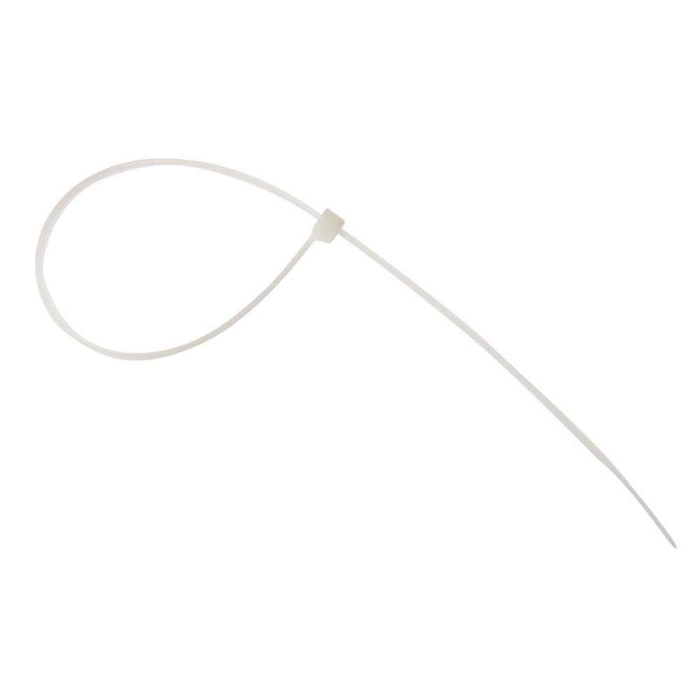 100 Pack 4.8 x 368mm Natural Nylon Cable Ties | Heavy Duty Zip Ties for Organizing Wires, Cables & DIY Projects | Indoor/Outdoor Use