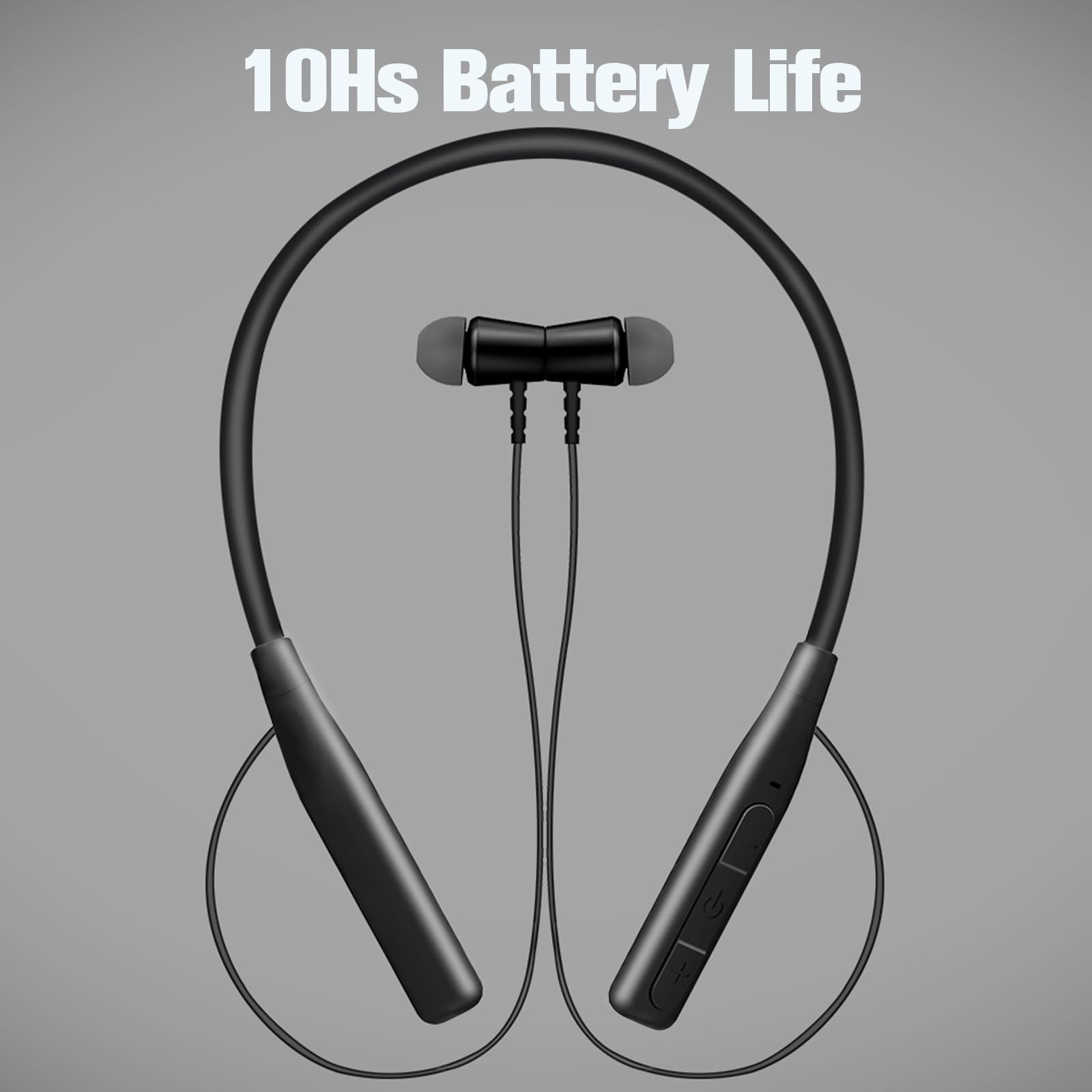 Wireless Bluetooth Neckband Headphones for Sports & Running - Comfortable Around-the-Neck Earbuds with Secure Fit - Perfect for Gym, Jogging, Workouts & Outdoor Activities