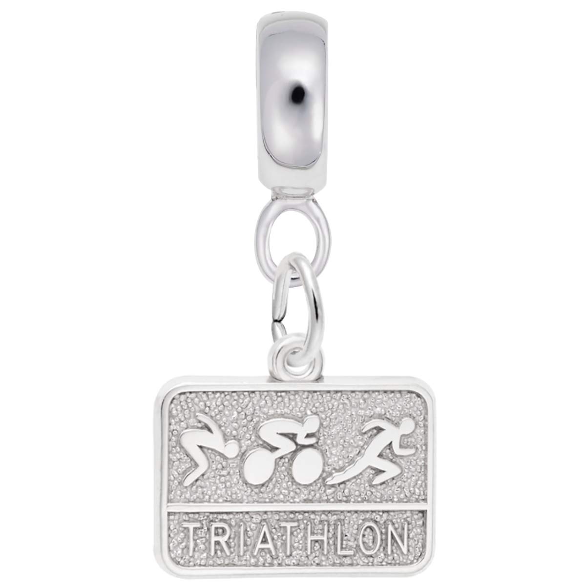 Triathlon Charm Beads for Bracelets & Necklaces - Running, Swimming, Cycling Jewelry Charms - Perfect for Athletes, Sports Lovers & Gift Giving