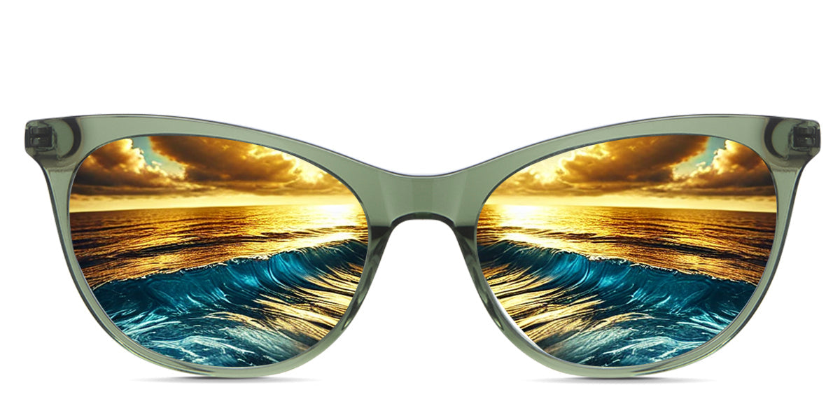 Gaia Women's Prescription Polarized Sunglasses - UV Protection, Anti-Glare for Driving, Outdoor Activities & Fashion