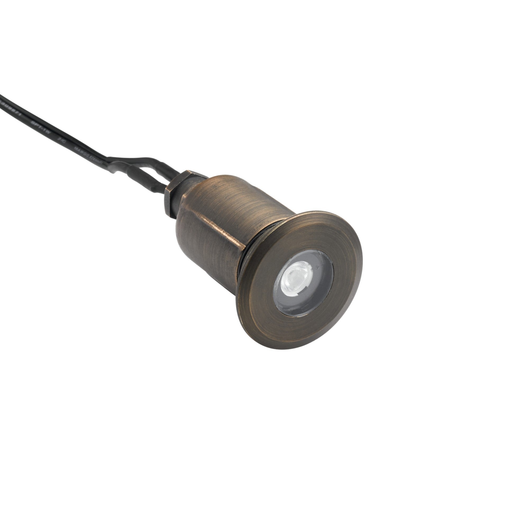 12V Recessed In-Ground Landscape Lighting - Brass Outdoor Lights for Garden, Pathway, and Driveway Illumination