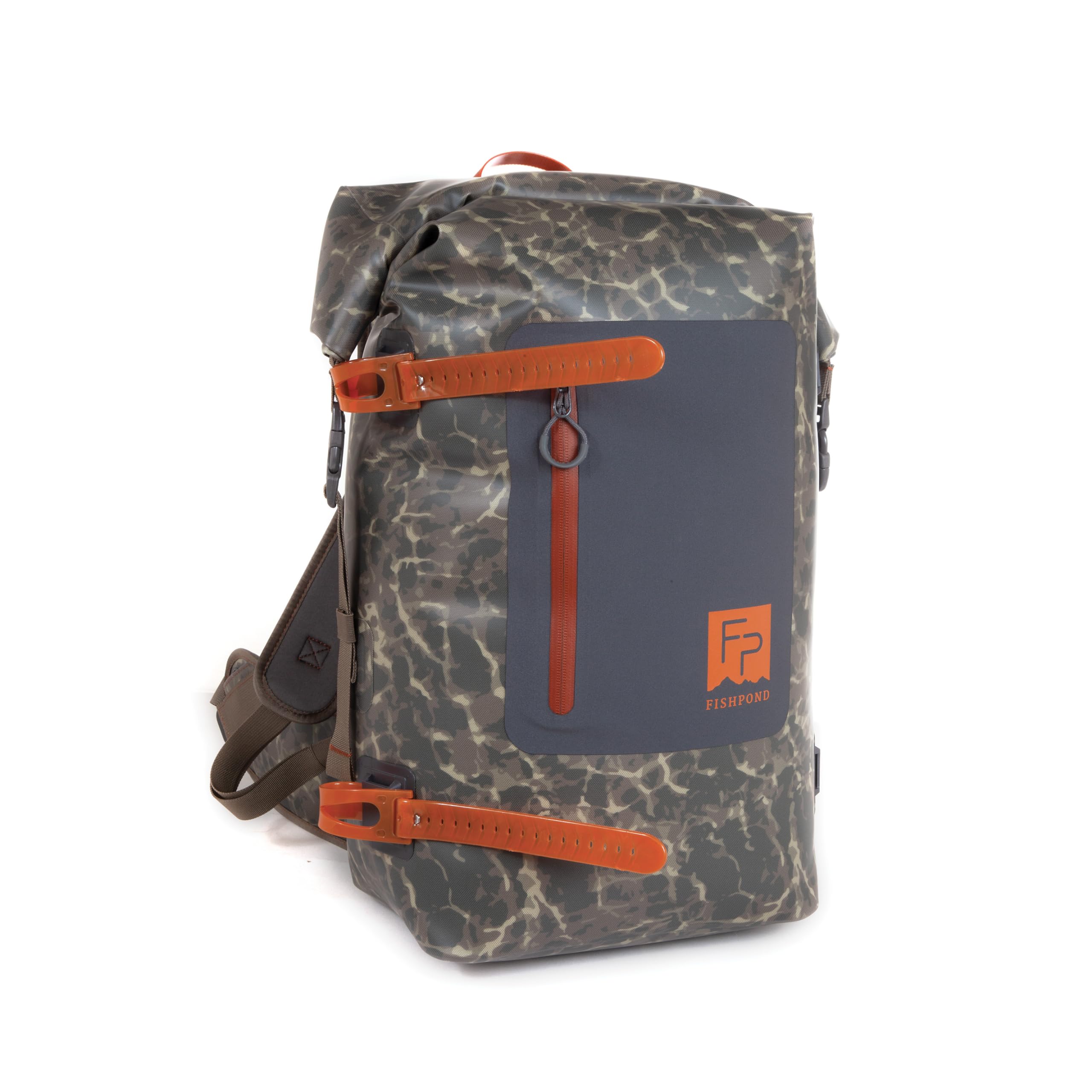 Fishpond Wind River Roll-Top Waterproof Fishing Backpack - Tackle Storage & Travel Gear | Eco Shadowcast Camo | Perfect for Fly Fishing, Camping & Outdoor Adventures