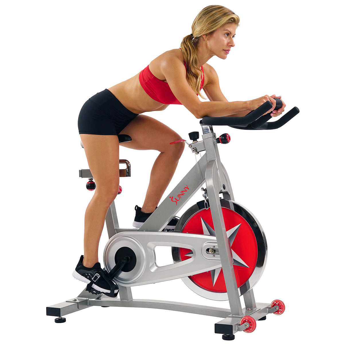 40 lb Flywheel Chain Drive Pro Indoor Cycling Exercise Bike - Heavy Duty Home Gym Equipment for Cardio & Endurance Training