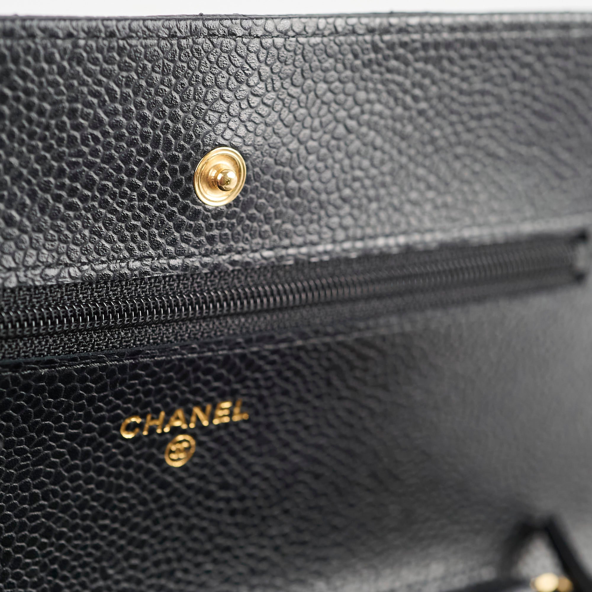 Chanel Caviar Quilted Wallet on Chain WOC Crossbody Bag in Black | Luxury Designer Handbag for Women | Perfect for Evening Out, Parties & Special Occasions