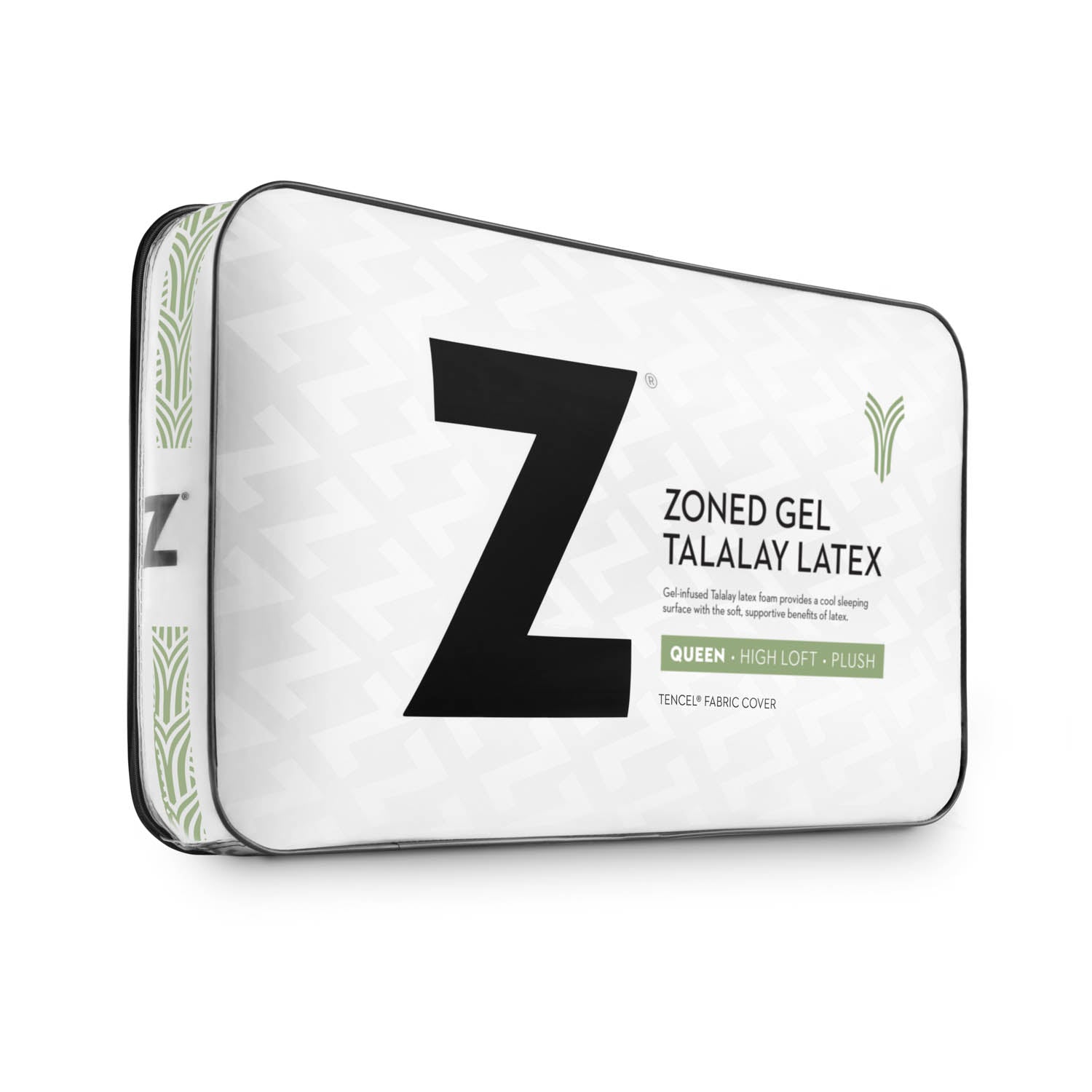 Malouf Zoned Gel Talalay Latex Pillow - Premium Neck Support Pillow for Side, Back & Stomach Sleepers - Perfect for Home, Travel & Guest Rooms