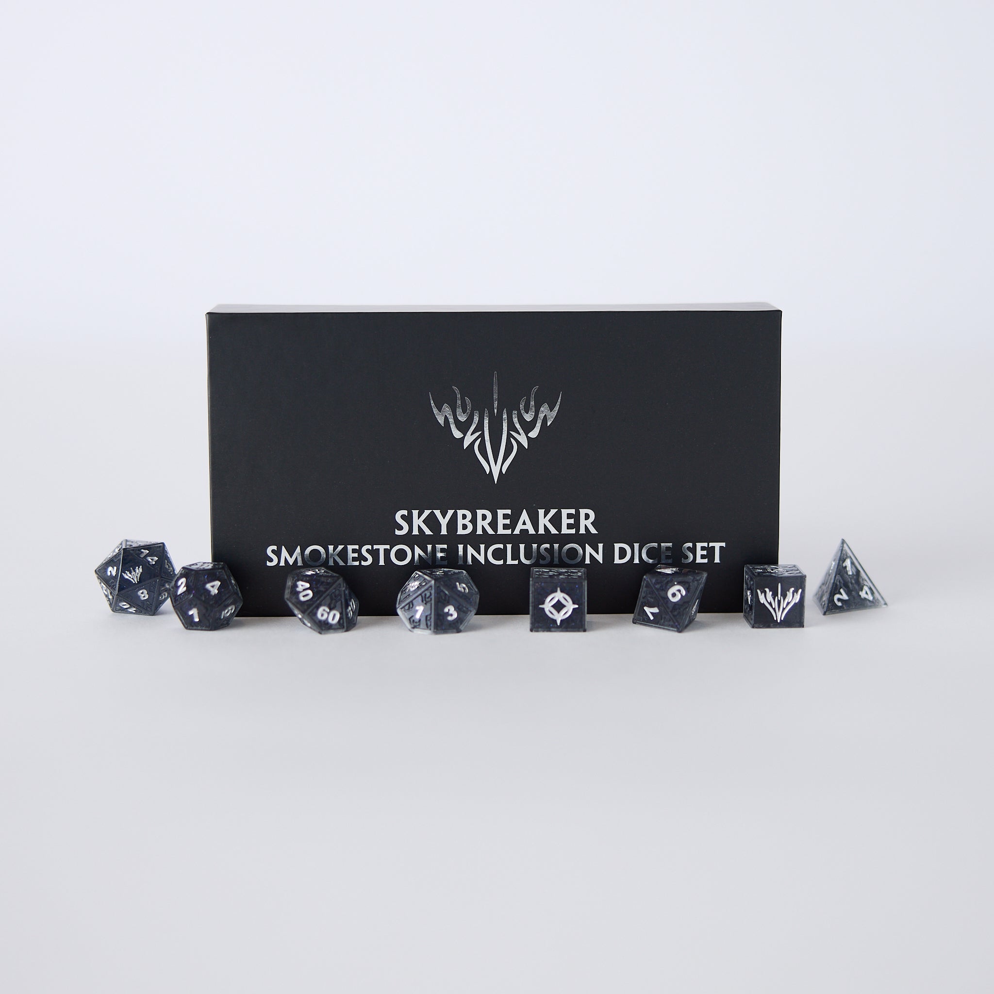 Premium Skybreaker Dice Set for D&D, RPG & Tabletop Games - 7-Piece Polyhedral Dice with Metallic Finish - Perfect for Dungeons & Dragons, Pathfinder & Roleplaying Adventures
