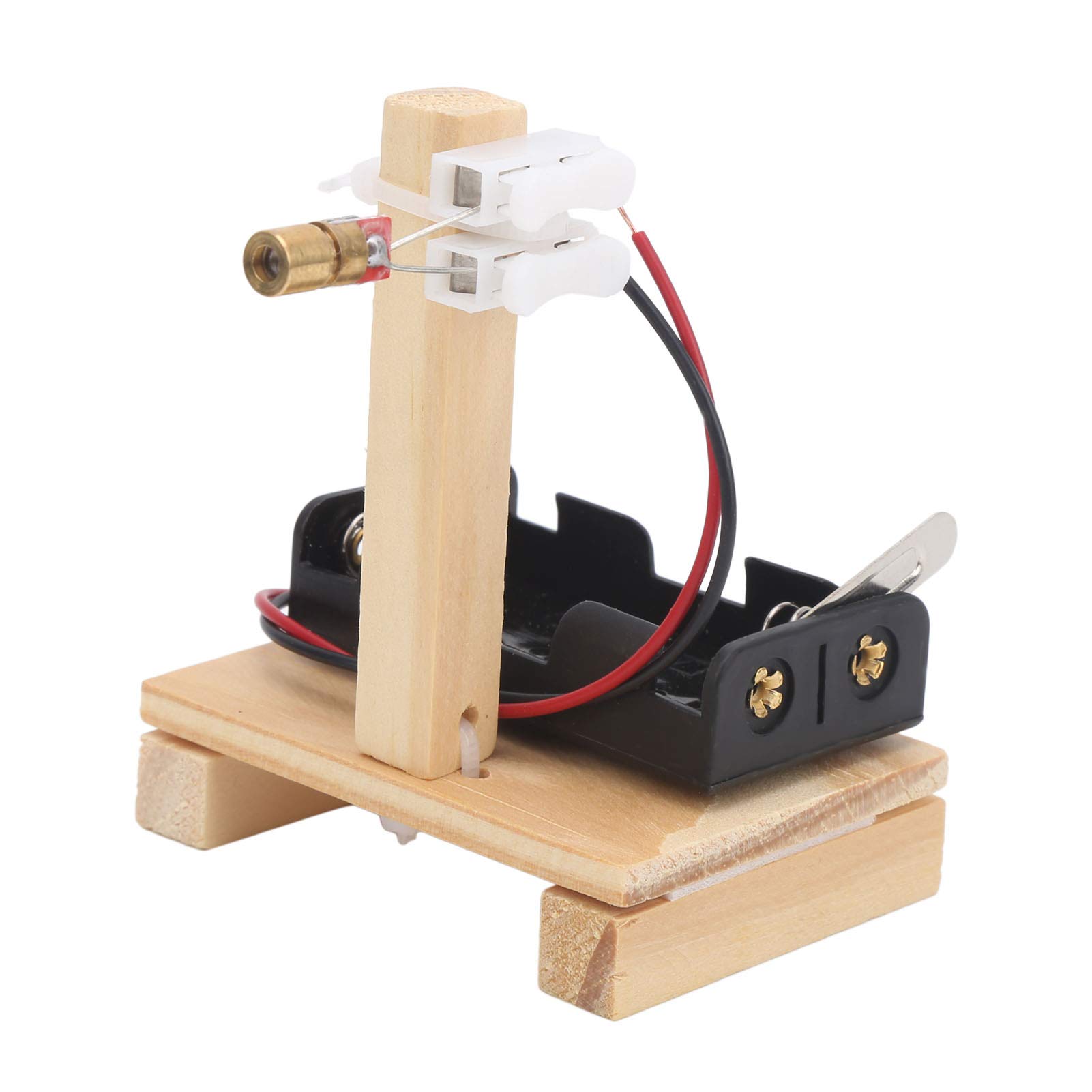 DIY Infrared Alarm Kit - Wooden Science Experiment Toy for Kids & Teens - Sturdy & Durable STEM Educational Gift for Christmas, Birthday, New Year - Home Security Learning Project for School Science Fairs