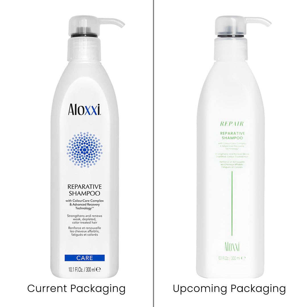 ALOXXI Repairing Shampoo for Damaged Hair - Sulfate Free, Keratin Enriched Hair Treatment - Perfect for Dry, Brittle & Color Treated Hair - Salon Quality at Home