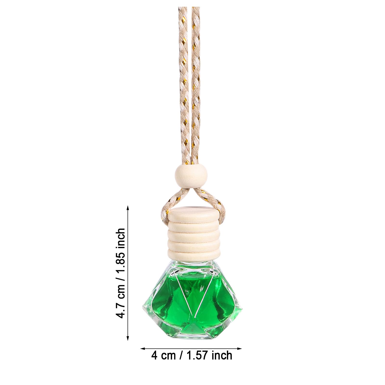 3pcs Premium Car Aromatherapy Hanging Diffuser with 7ml Fragrance Oil - Long Lasting Air Freshener for Cars, Home & Small Spaces - Essential Car Accessories for Relaxation & Fresh Scent (Perfect for Daily Commute, Office & Travel)