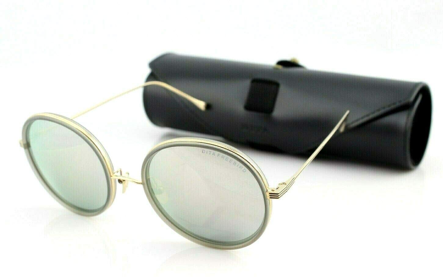Dita Freebird Gray Oval Women's Sunglasses 54mm - UV Protection, Polarized Lenses for Driving, Beach & Outdoor Activities