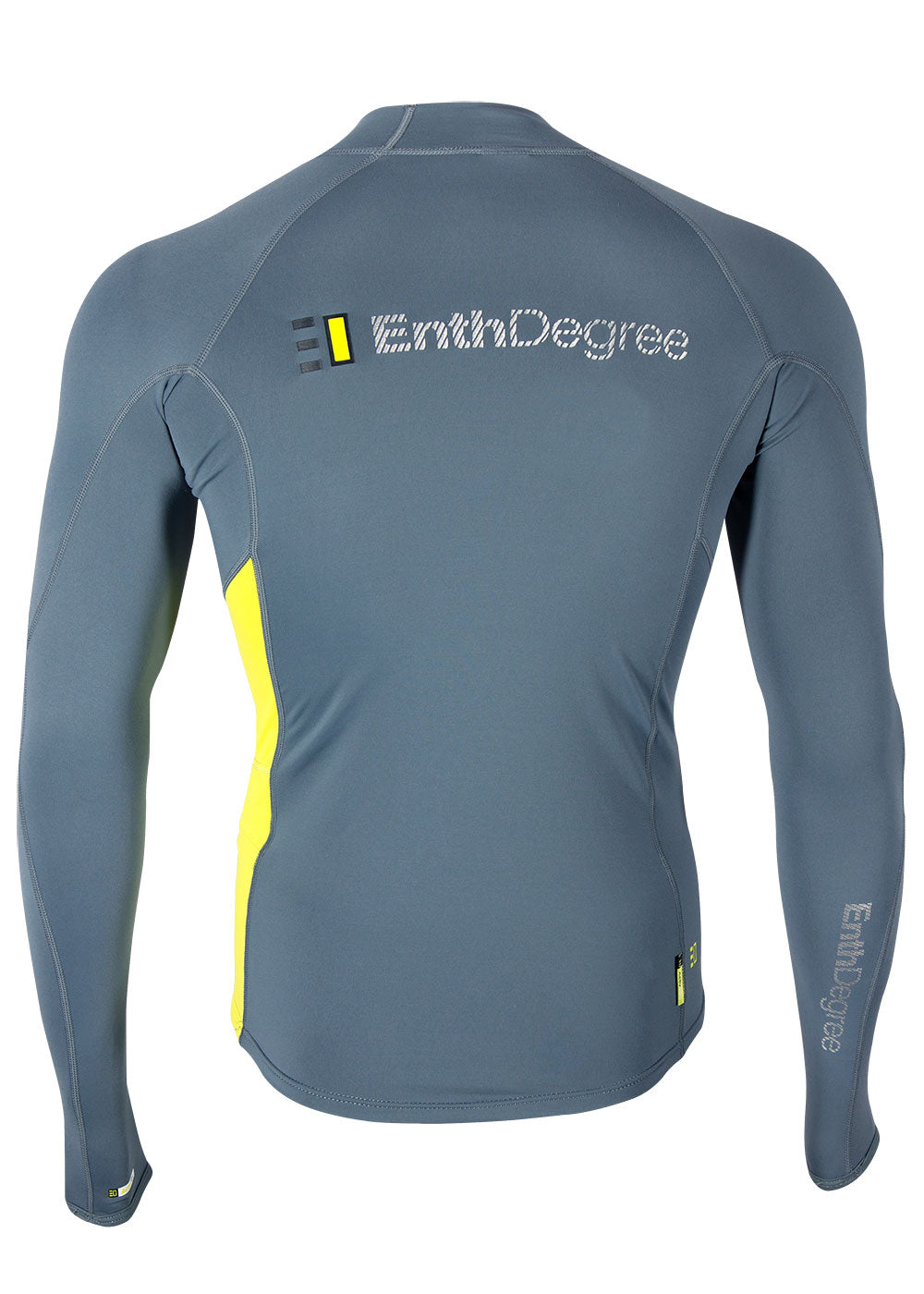 Enth Degree Men's Bombora Long Sleeve Polyfleece Rash Guard - UPF 50+ Sun Protection, Quick Dry & Warm Fleece Lining for Surfing, Swimming, Diving & Outdoor Activities