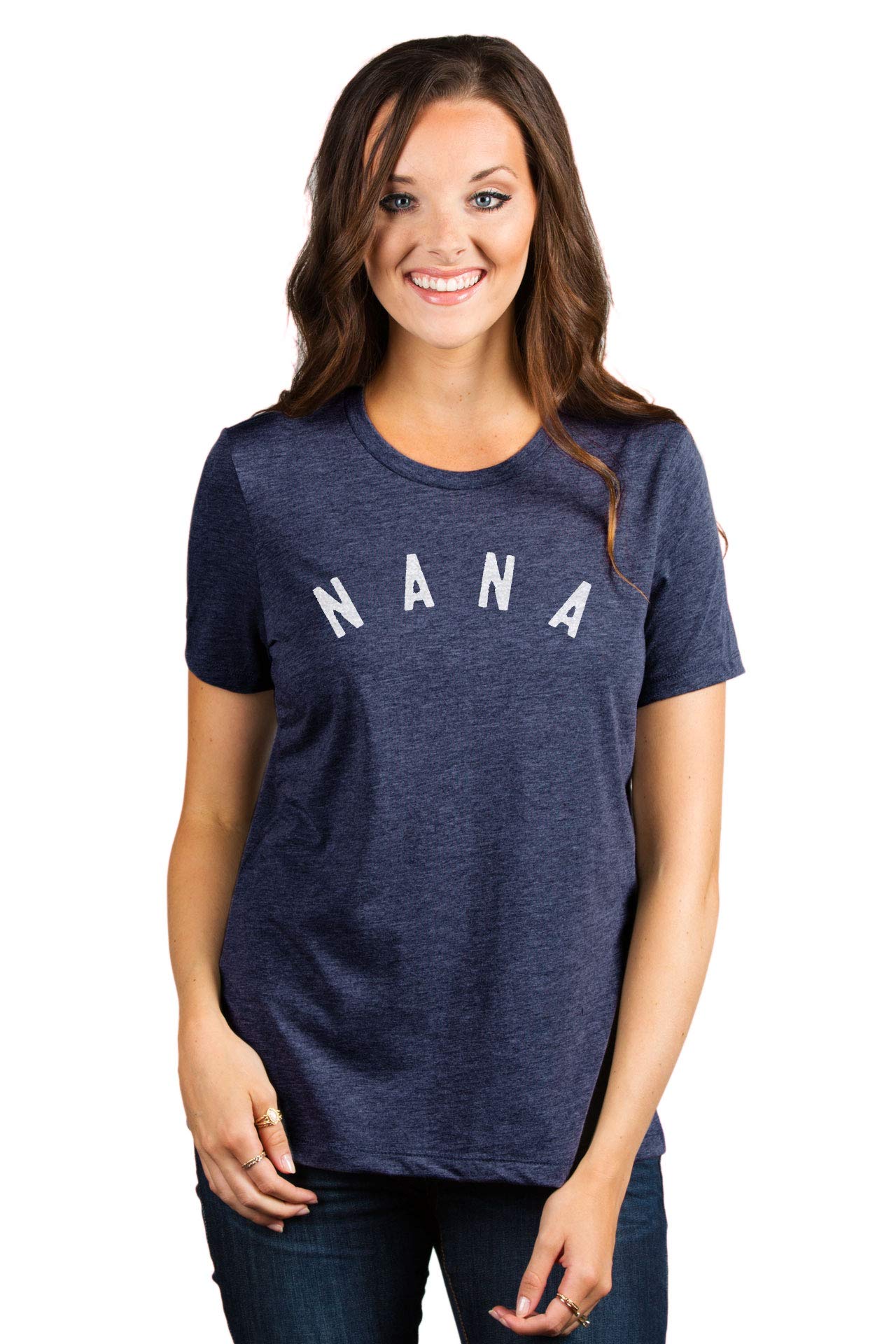 Simply Nana Women's Casual Relaxed Fit T-Shirt - Soft Cotton Comfort Tee for Everyday Wear, Lounge & Outfits
