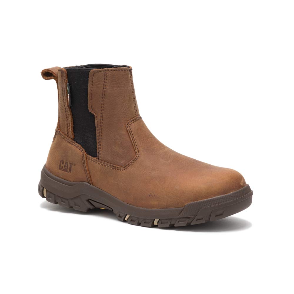 Caterpillar Women's Abbey ST CSA Safety Work Boots - Steel Toe, Slip Resistant, Electrical Hazard Protection - Ideal for Construction, Warehouse & Industrial Work