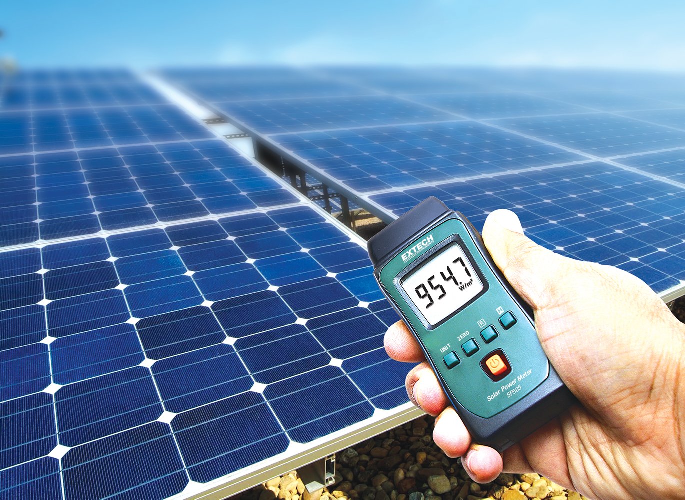 Extech SP505 Pocket Solar Power Meter - Digital Sunlight Intensity Tester for Solar Panels, Greenhouses & Indoor Plants | Portable UV Measurement Device