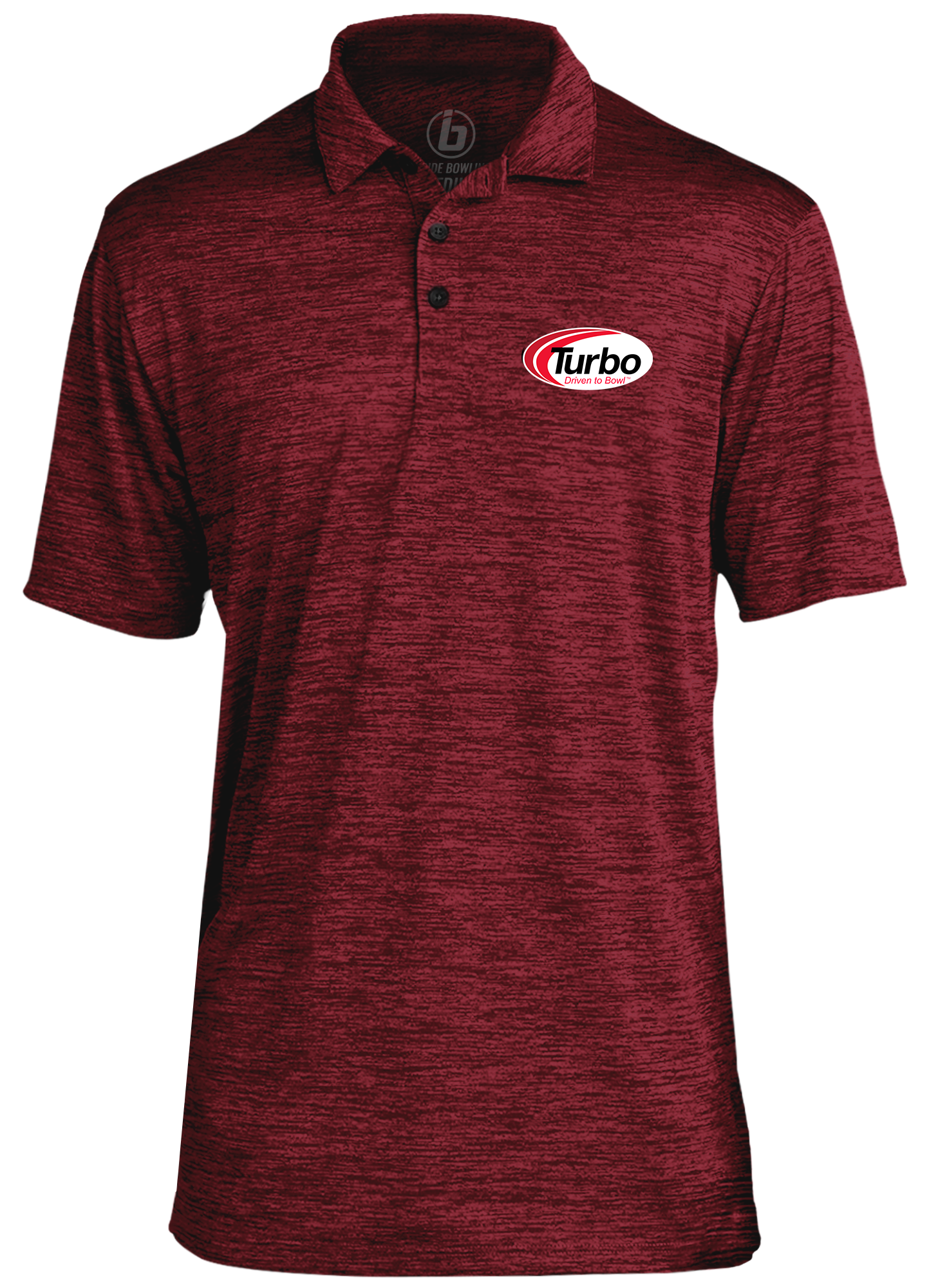Turbo Classic White Logo Performance Polo Shirt for Men - Moisture Wicking, Breathable Golf & Tennis Shirt - Perfect for Sports, Work & Casual Wear
