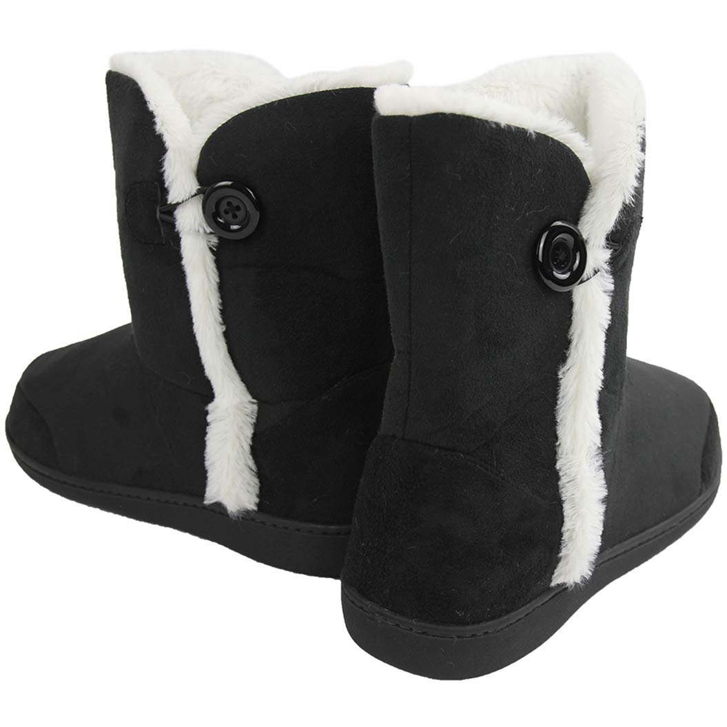 Women's Winter Warm Memory Foam House Slippers Boots - Indoor/Outdoor Cozy Home Shoes for Comfort & Support - Perfect for Lounging, Relaxing & Cold Weather Wear