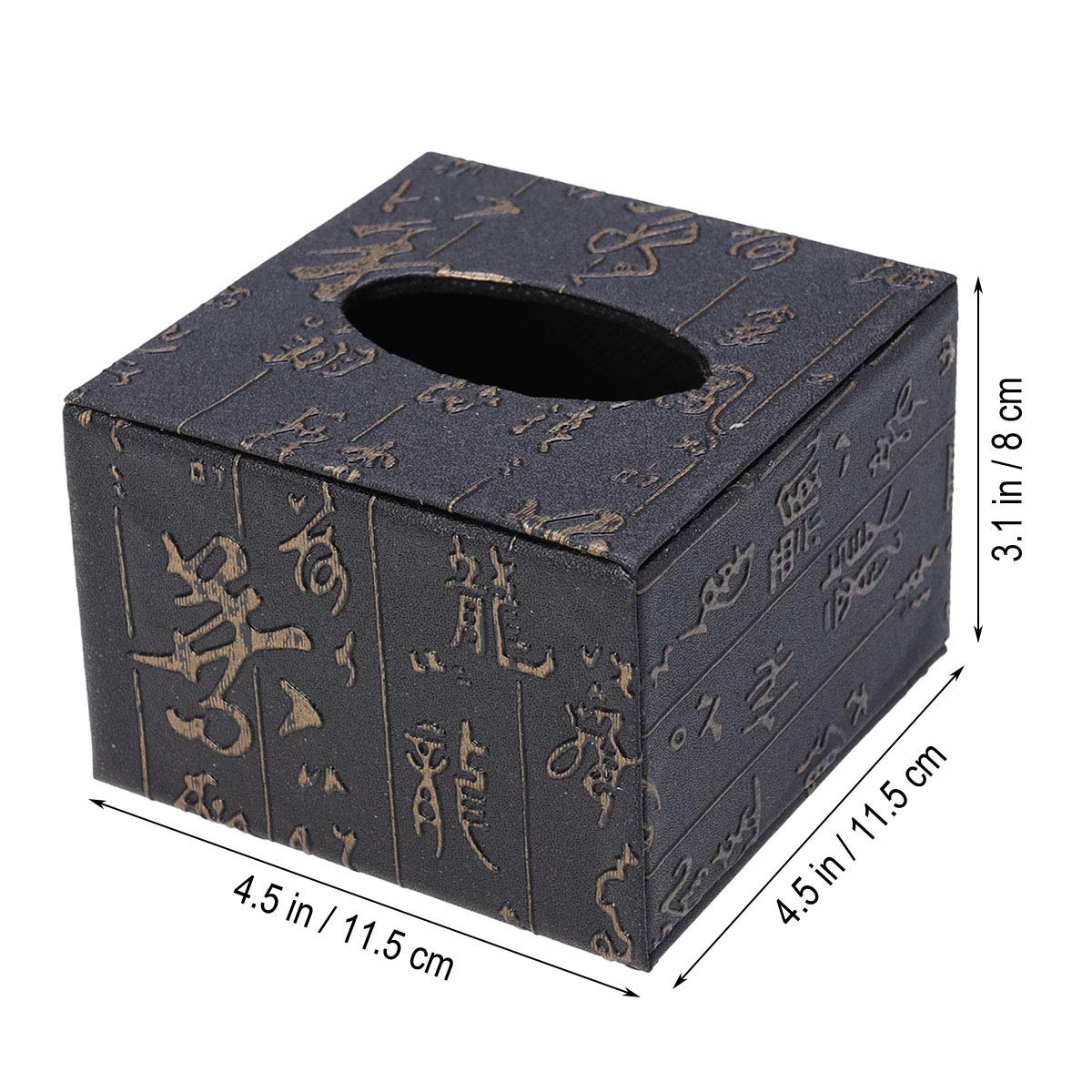 Bamboo Square Tissue Box Holder - Stylish Napkin Dispenser for Home, Office & Restaurant Decor
