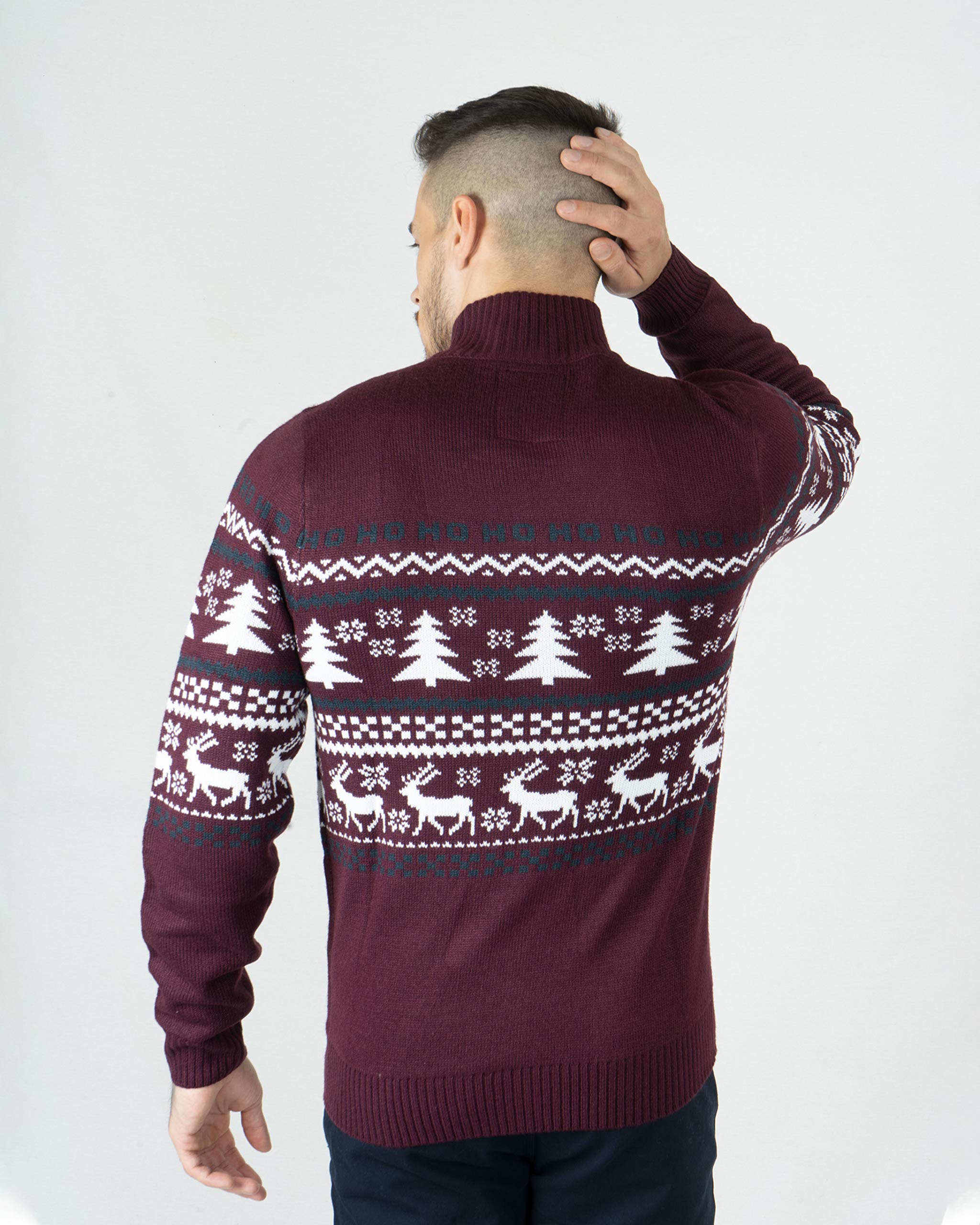 Festive Fair Isle Christmas Jumper - Unisex Knit Sweater for Men & Women (S-2XL) - Holiday Party Wear