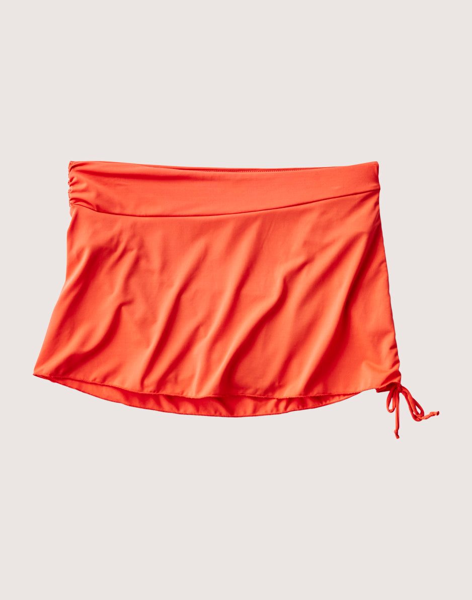 Hoku Swim Skirt - High Waist Bikini Bottom Cover Up with Adjustable Ties | Sunset Print | Quick Dry & UPF 50+ | Perfect for Beach, Pool, Vacation & Water Sports