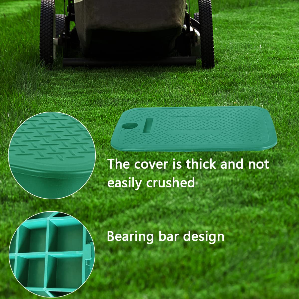 12x17 Inch Rectangular Valve Box Cover Lid - Durable Sprinkler Valve Box Replacement for Outdoor Irrigation Systems | Perfect for Lawn, Garden & Landscape Watering