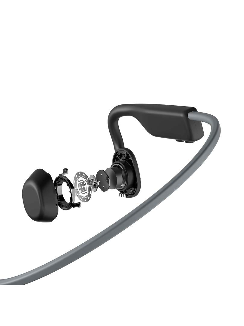 AfterShokz OpenMove Bone Conduction Headphones - Wireless Bluetooth Sport Headset (Slate Grey) for Running, Cycling & Outdoor Activities | Japan Genuine Version | Fast Shipping from Japan