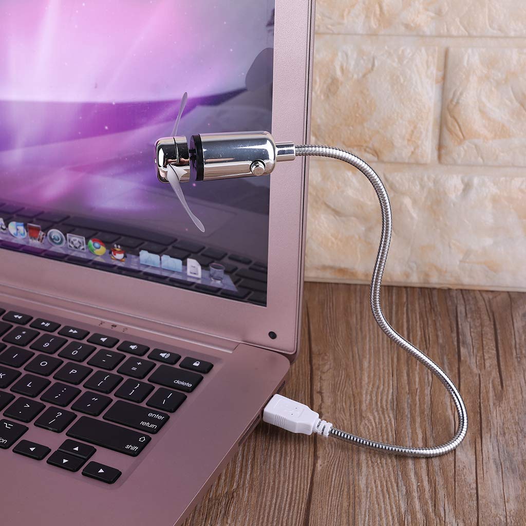 Energy Saving Flexible USB Cooling Fan with Switch for Laptop & Notebook - Portable Desktop Cooling Fan for Home, Office & Travel Use