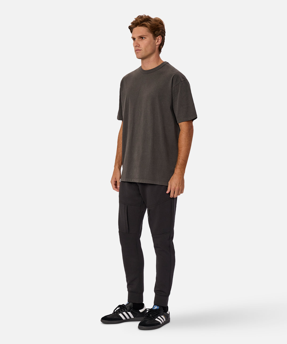 Tech Armored Track Pants for Men - Obsidian Black | Water-Resistant & Stretchable Workout Joggers | Perfect for Gym, Running & Outdoor Activities