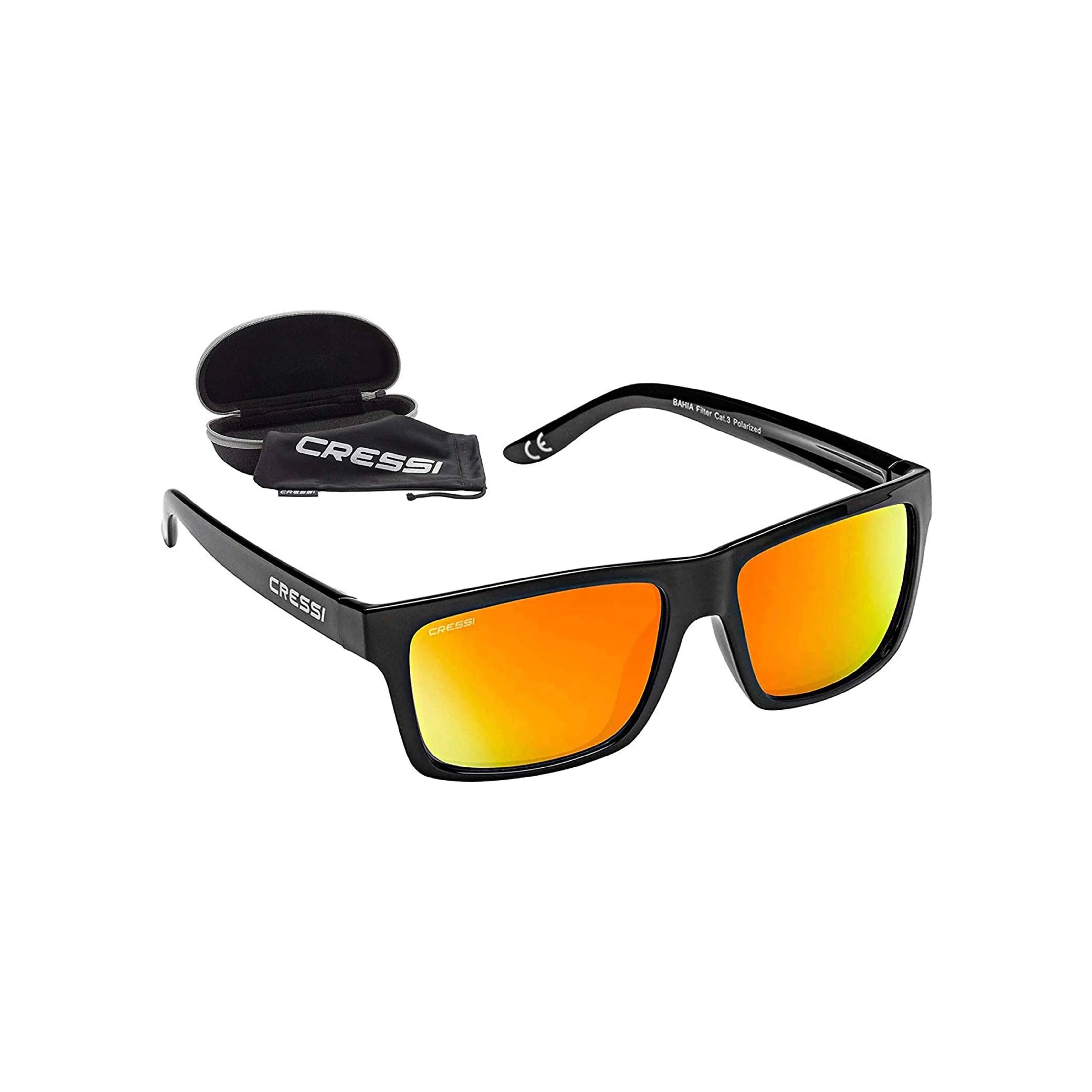 Black / Orange Mirrored Lens